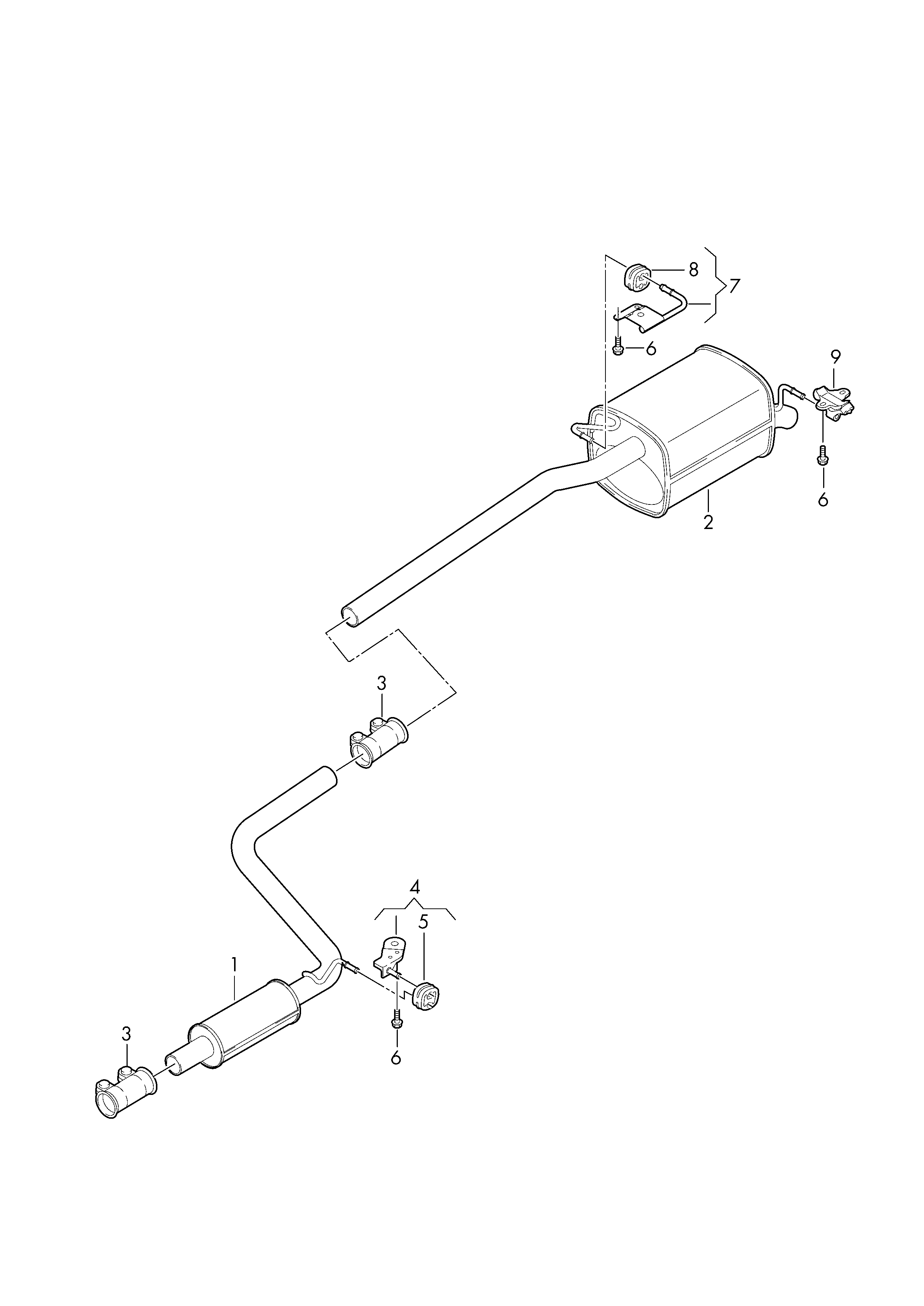 VAG 2K0253609AD - Izplūdes gāzu trokšņa slāpētājs (pēdējais) ps1.lv