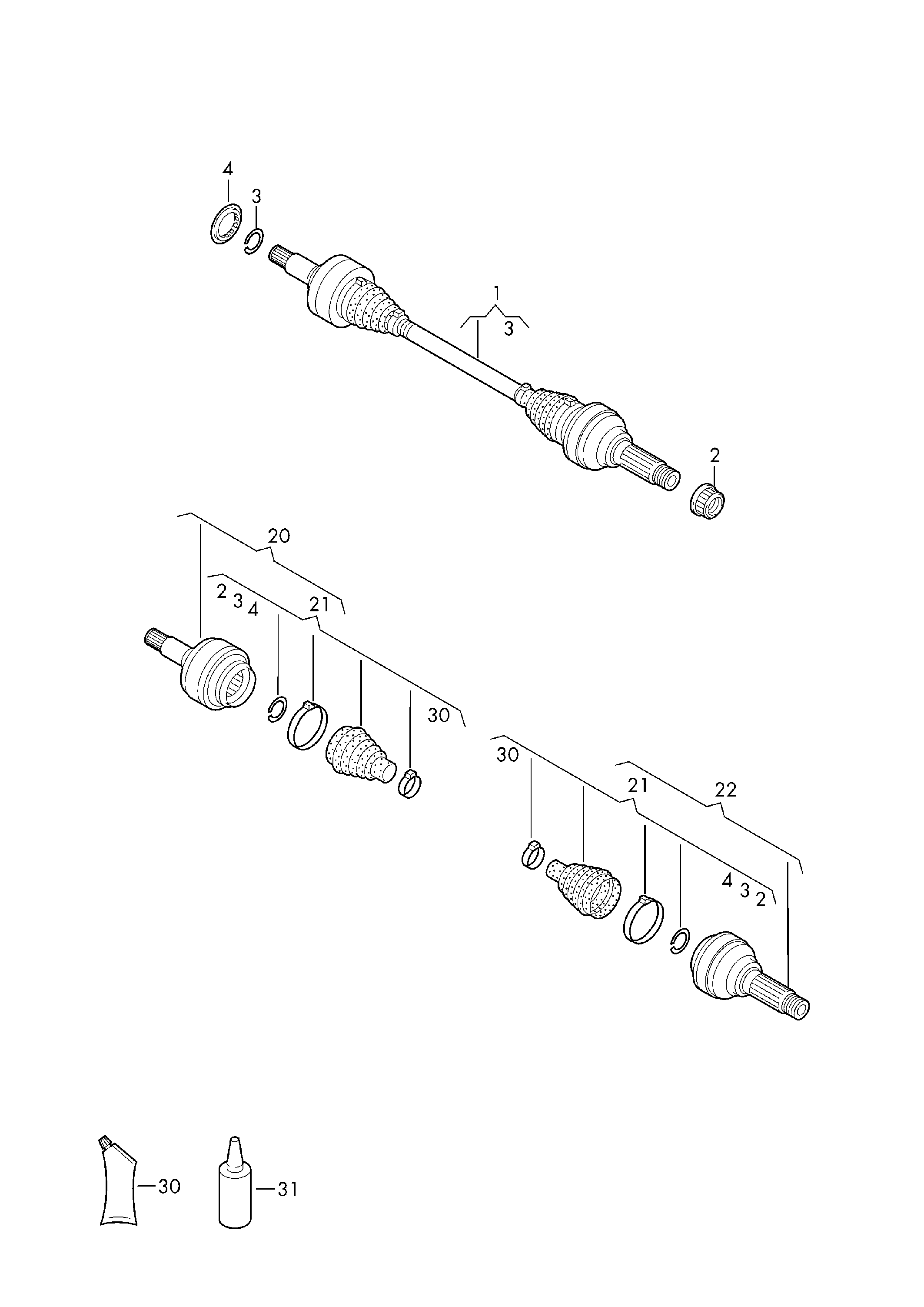 VW 7P0598201 - Putekļusargs, Piedziņas vārpsta ps1.lv