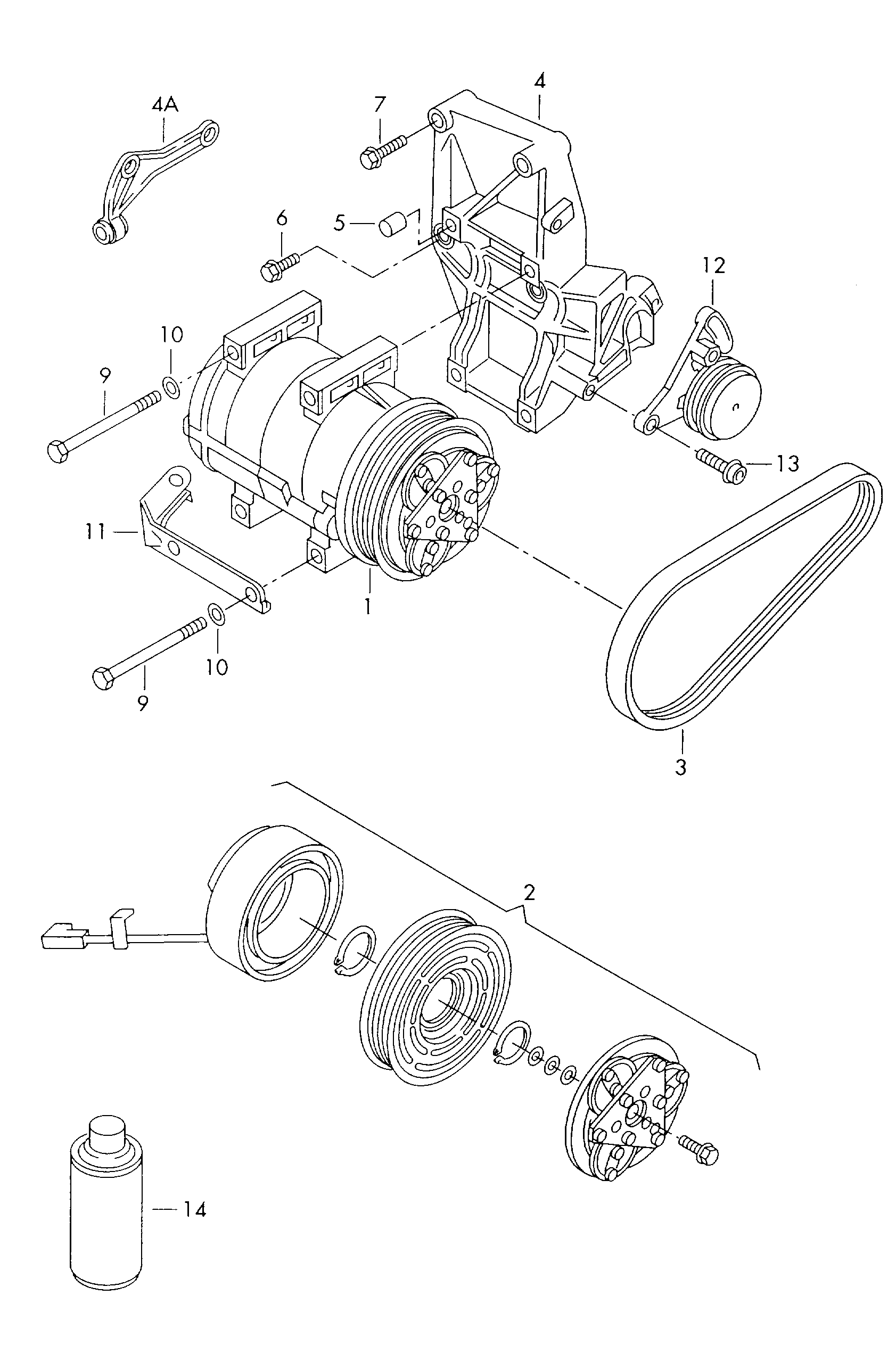 VW 8D0260805Q - Kompresors, Gaisa kond. sistēma ps1.lv