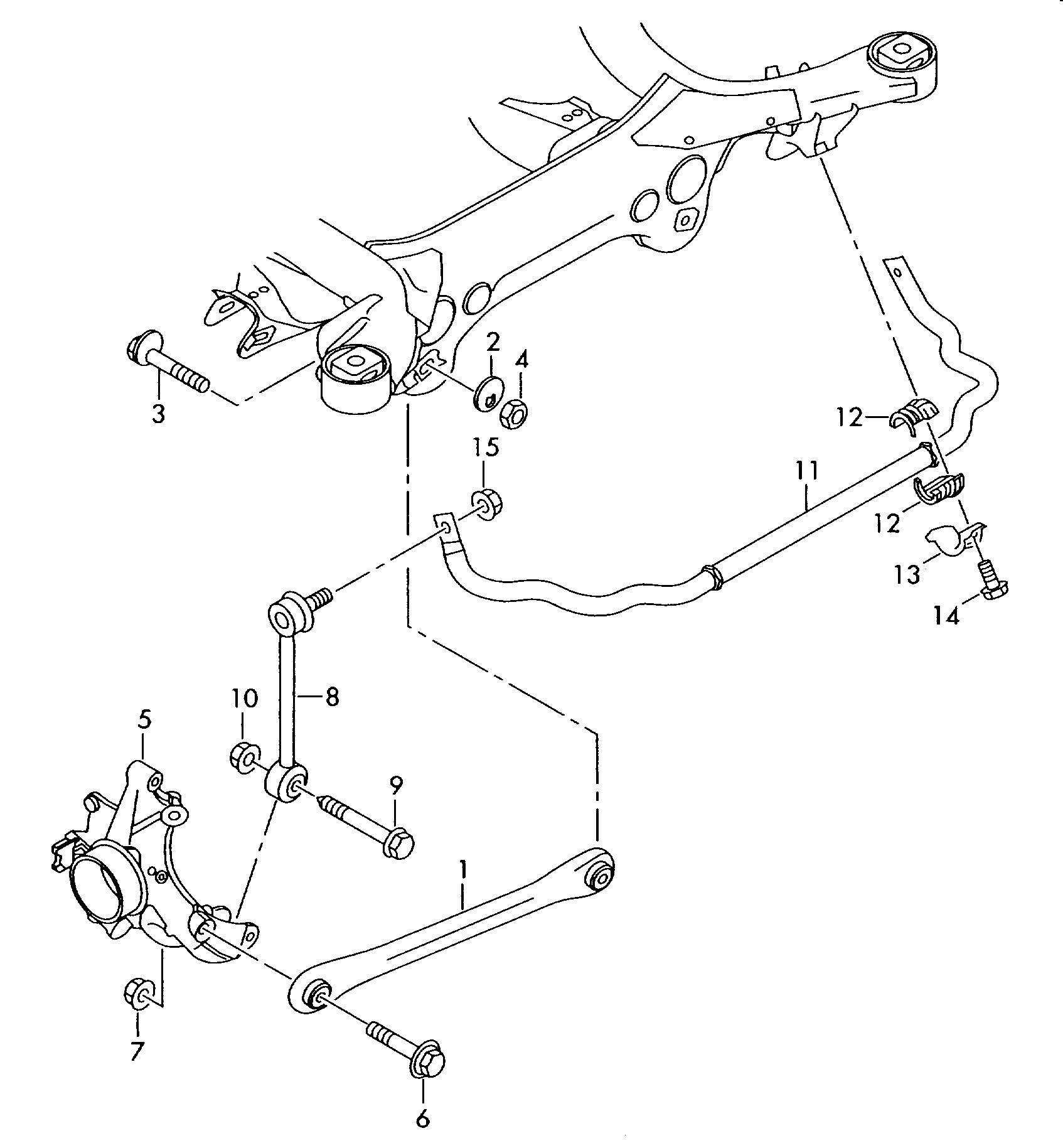 VW 7L0 505 465 C - Stiepnis / Atsaite, Stabilizators ps1.lv