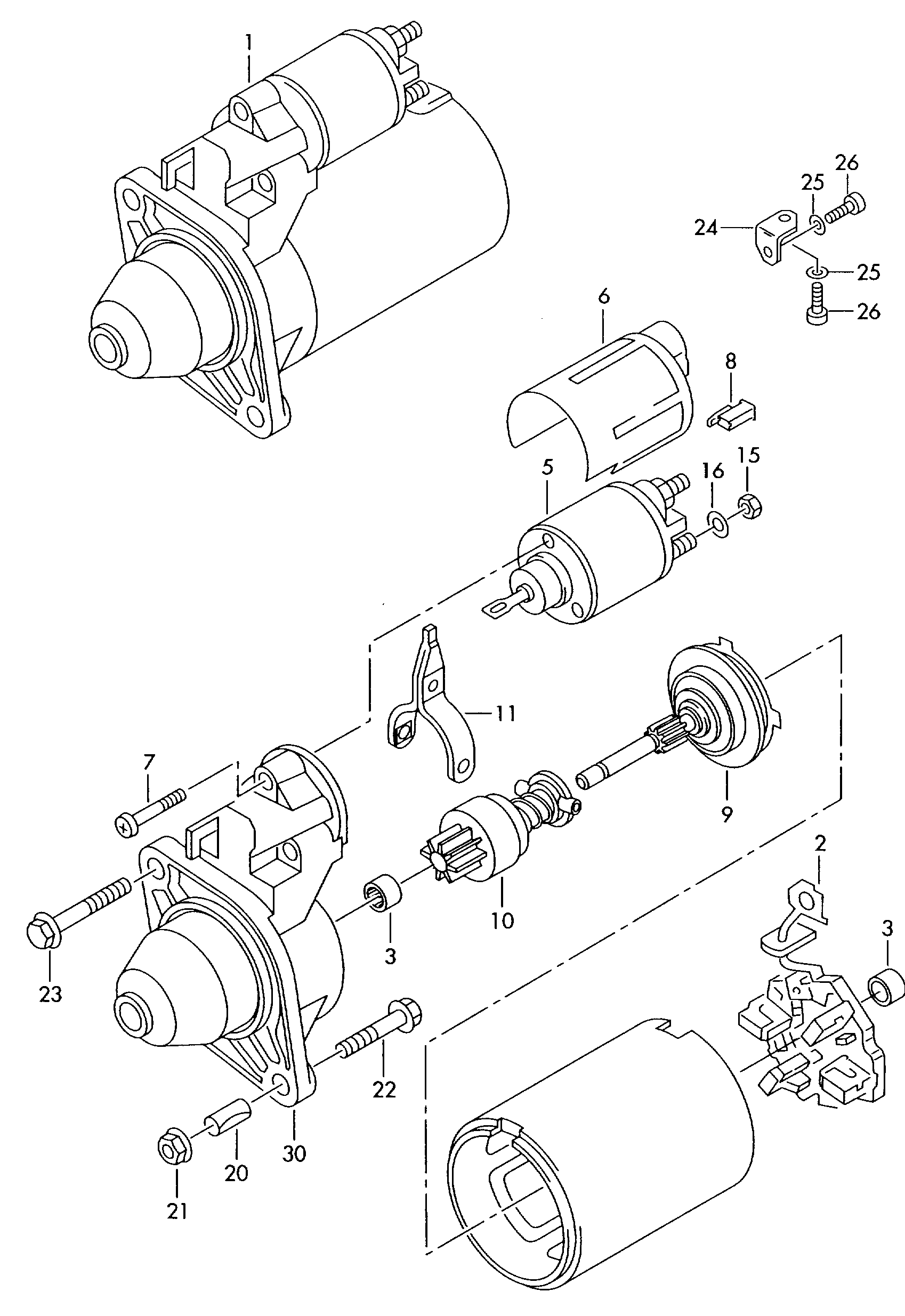 Skoda 012911023F - Starteris ps1.lv