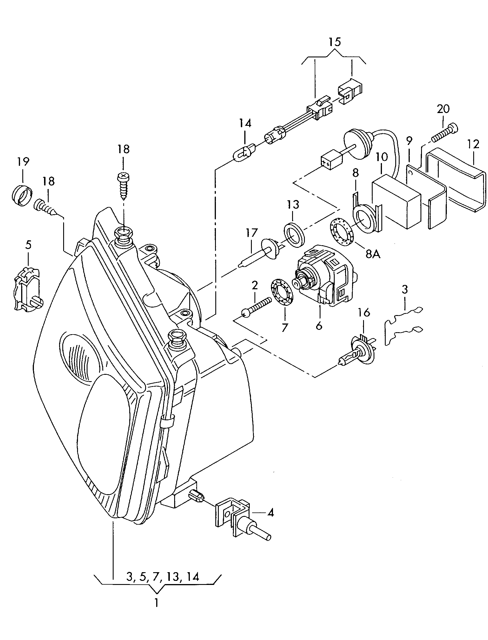 Seat N  10445701 - Kvēlspuldze, Pamatlukturis ps1.lv