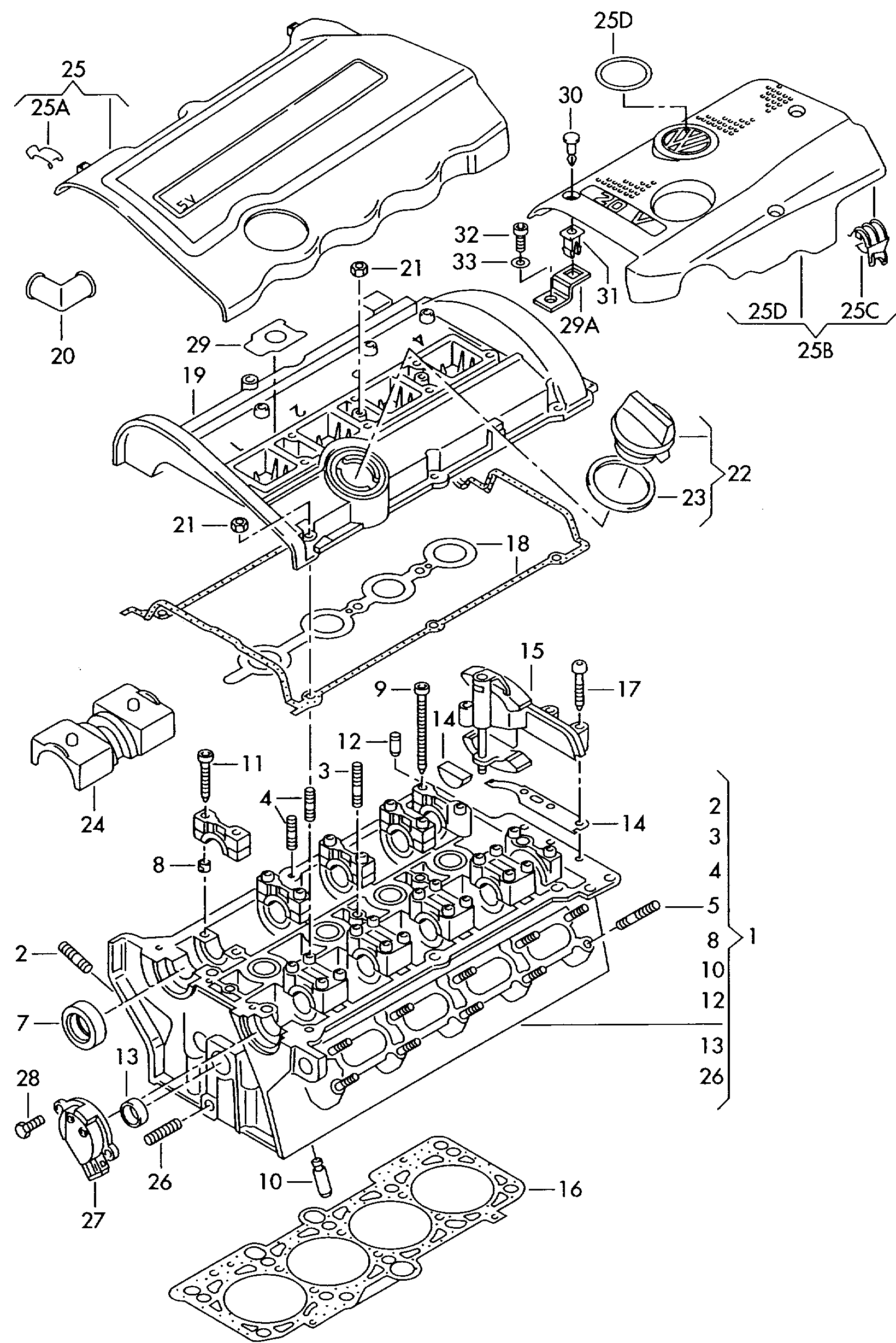 Seat 06A 103 485 C - Vāciņš, Eļļas ieliešanas kakliņš ps1.lv