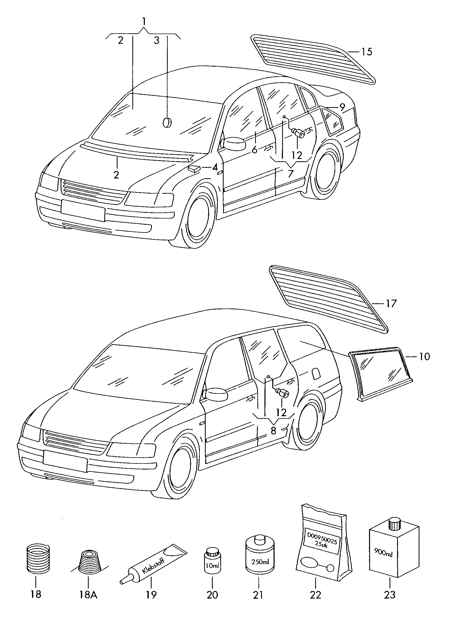 VAG 3B9845025 - Sānu logs ps1.lv