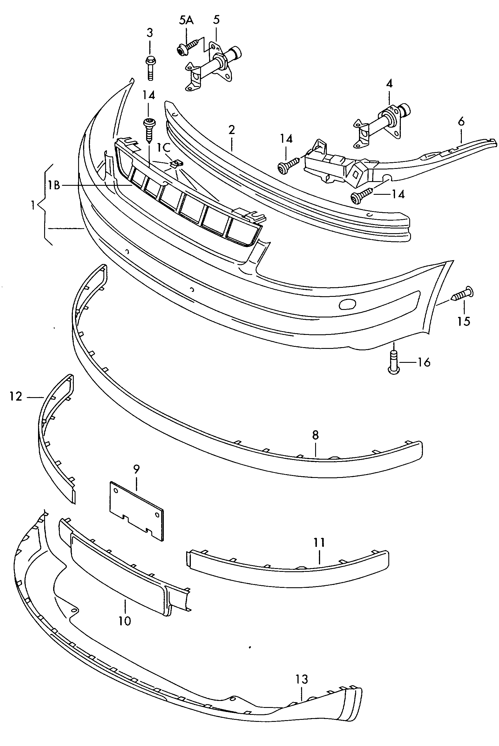 VAG 3B0 807 049 C - Kronšteins, Trieciena slāpētājs ps1.lv