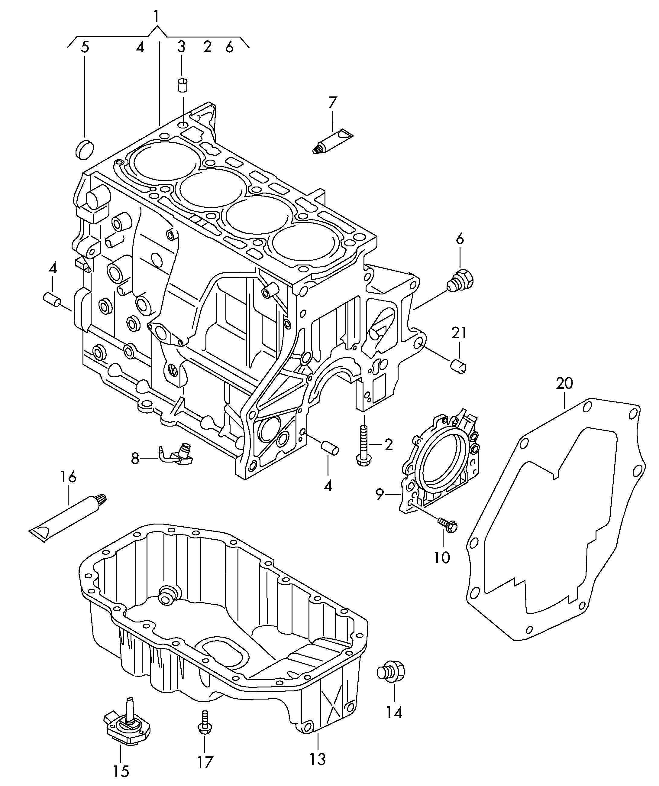 Seat 036 103 171 B - Vārpstas blīvgredzens, Kloķvārpsta ps1.lv