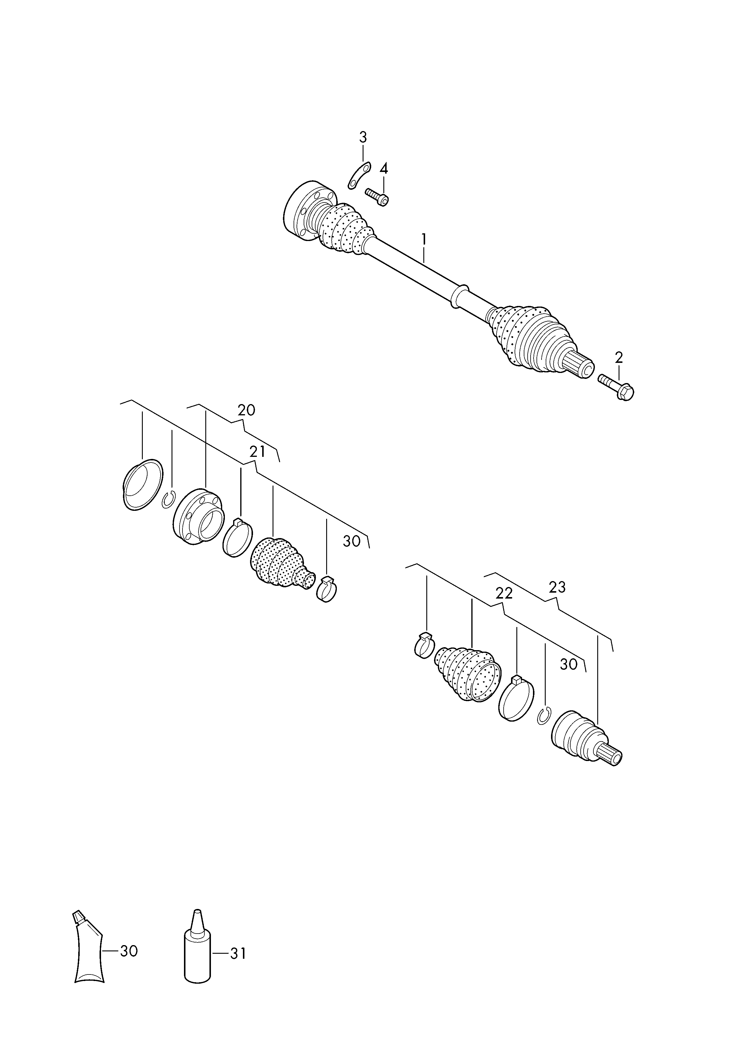 VW 3AB 407 271 - Piedziņas vārpsta ps1.lv