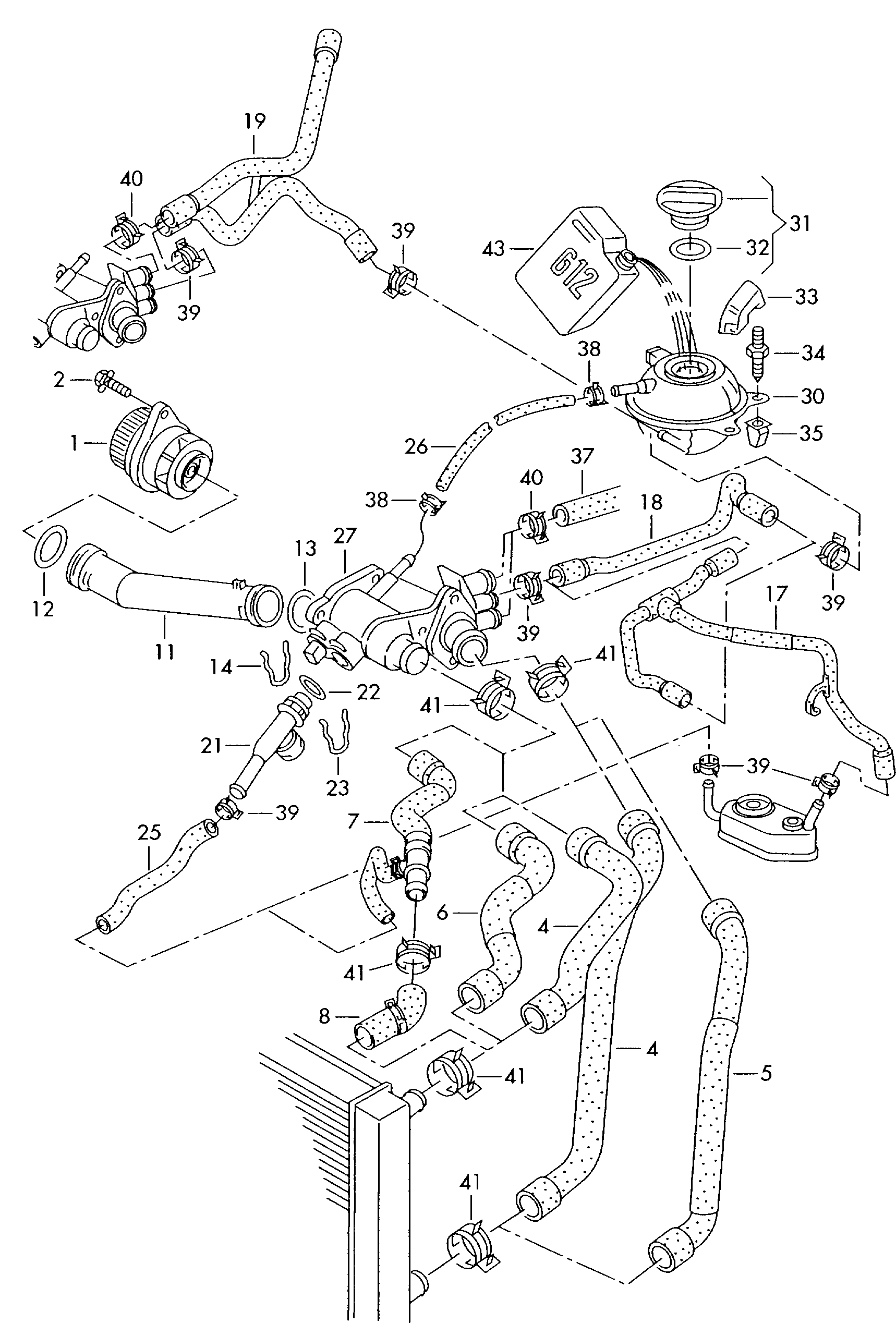 VW 1H0 121 321 D - Vāciņš, Dzesēšanas šķidruma rezervuārs ps1.lv