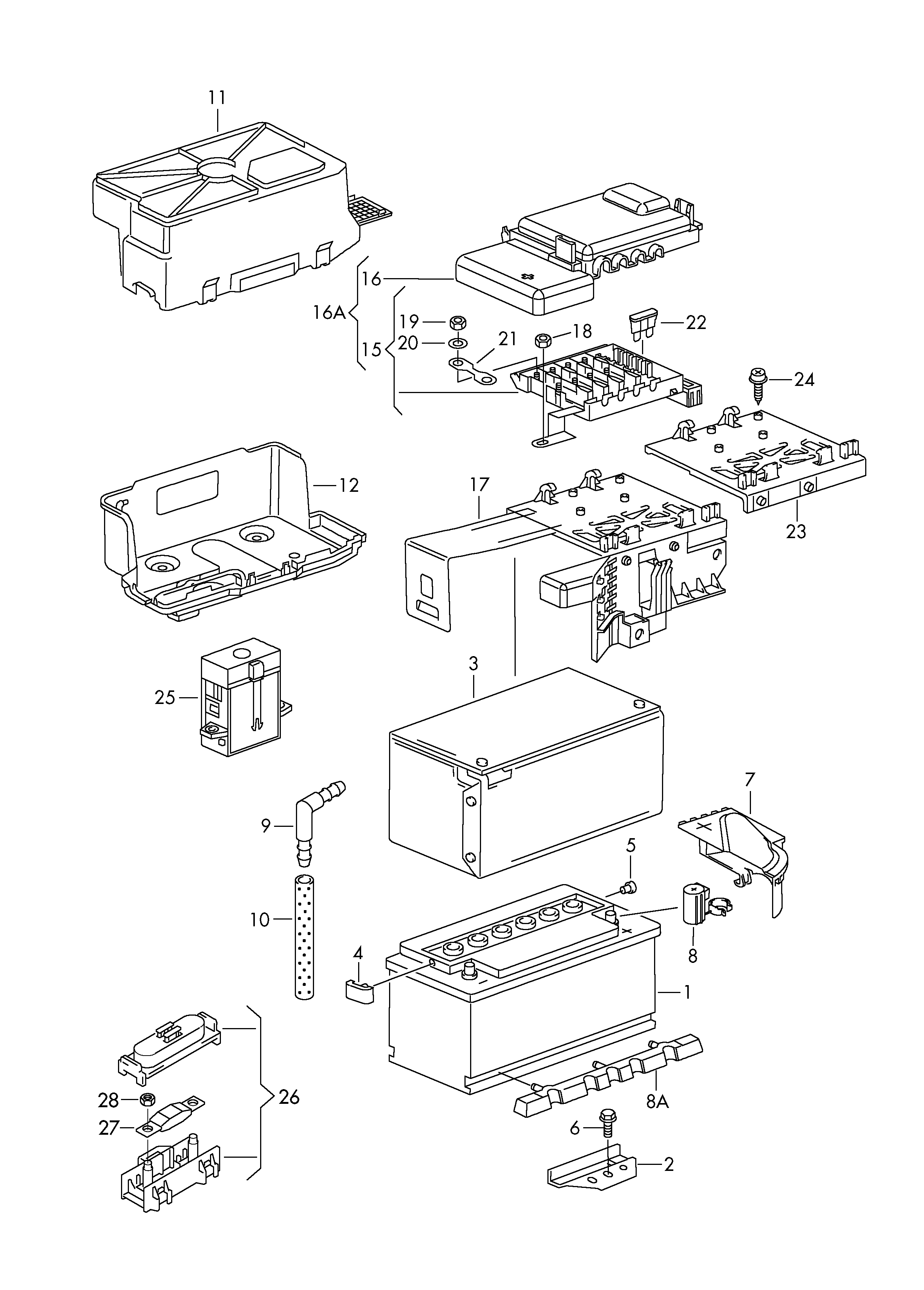 AUDI 1J0915418 - Startera akumulatoru baterija ps1.lv