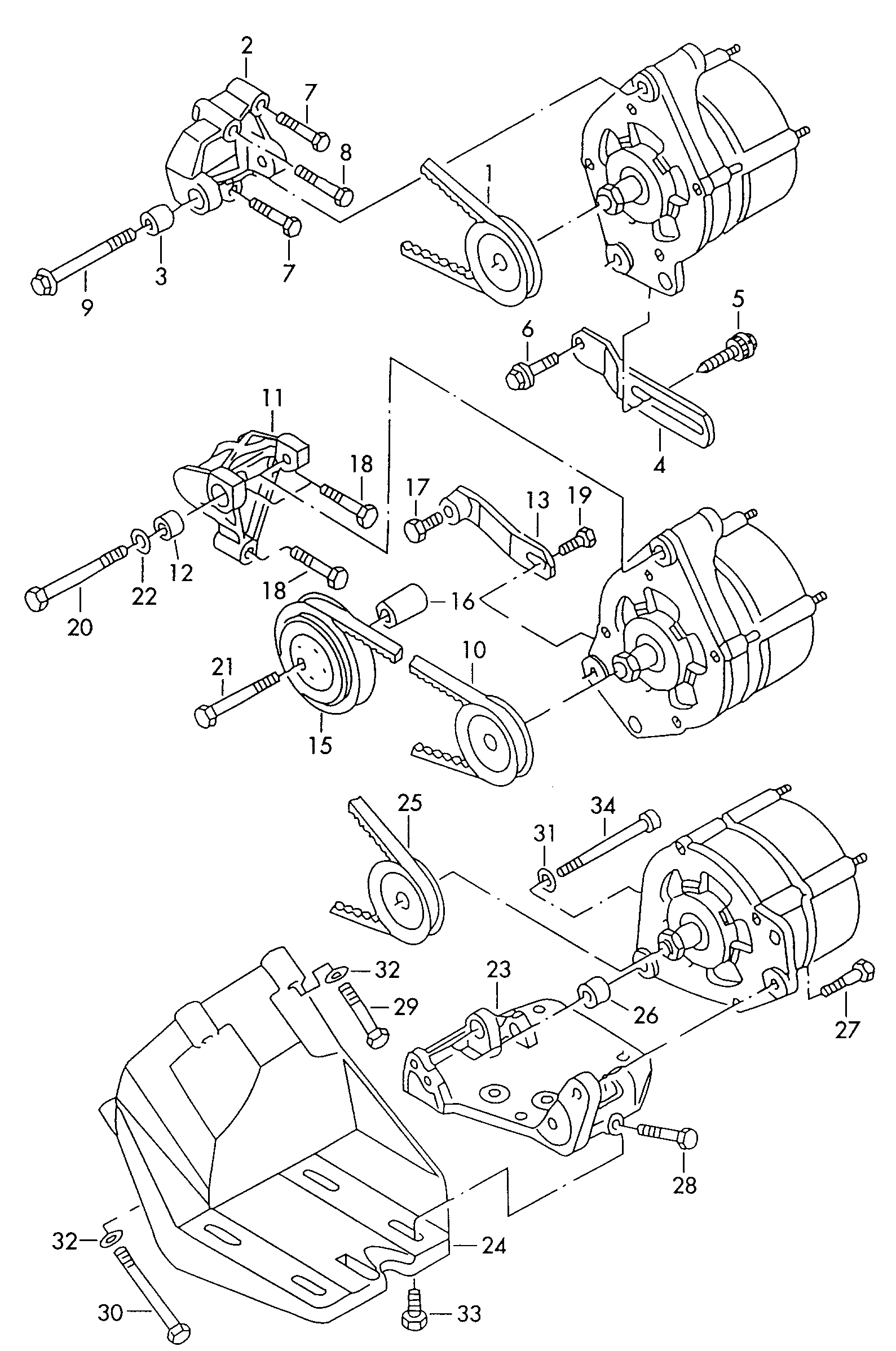 VAG 023903137H - Ķīļsiksna ps1.lv