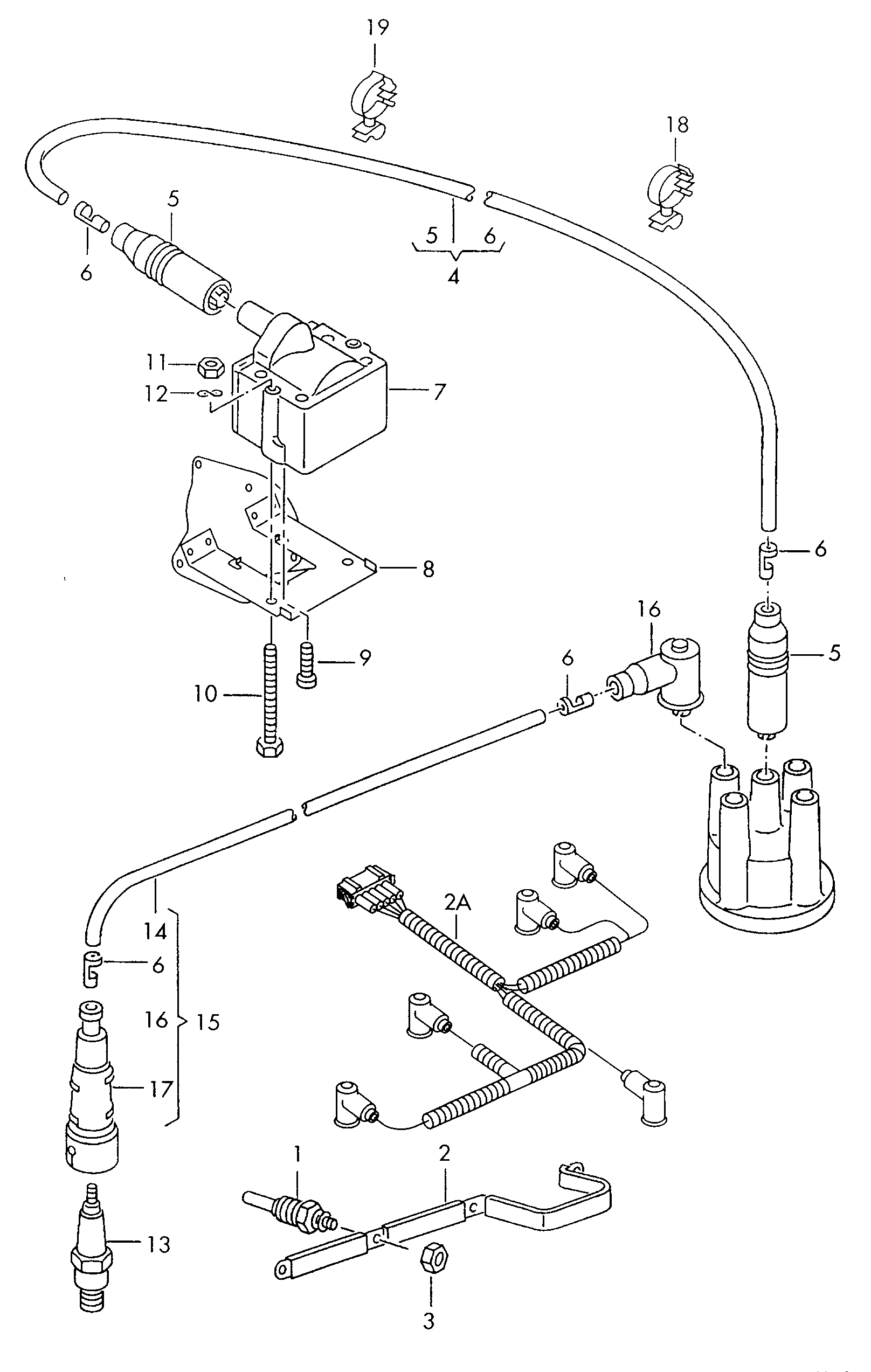 AUDI 701 905 104 A - Aizdedzes spole ps1.lv