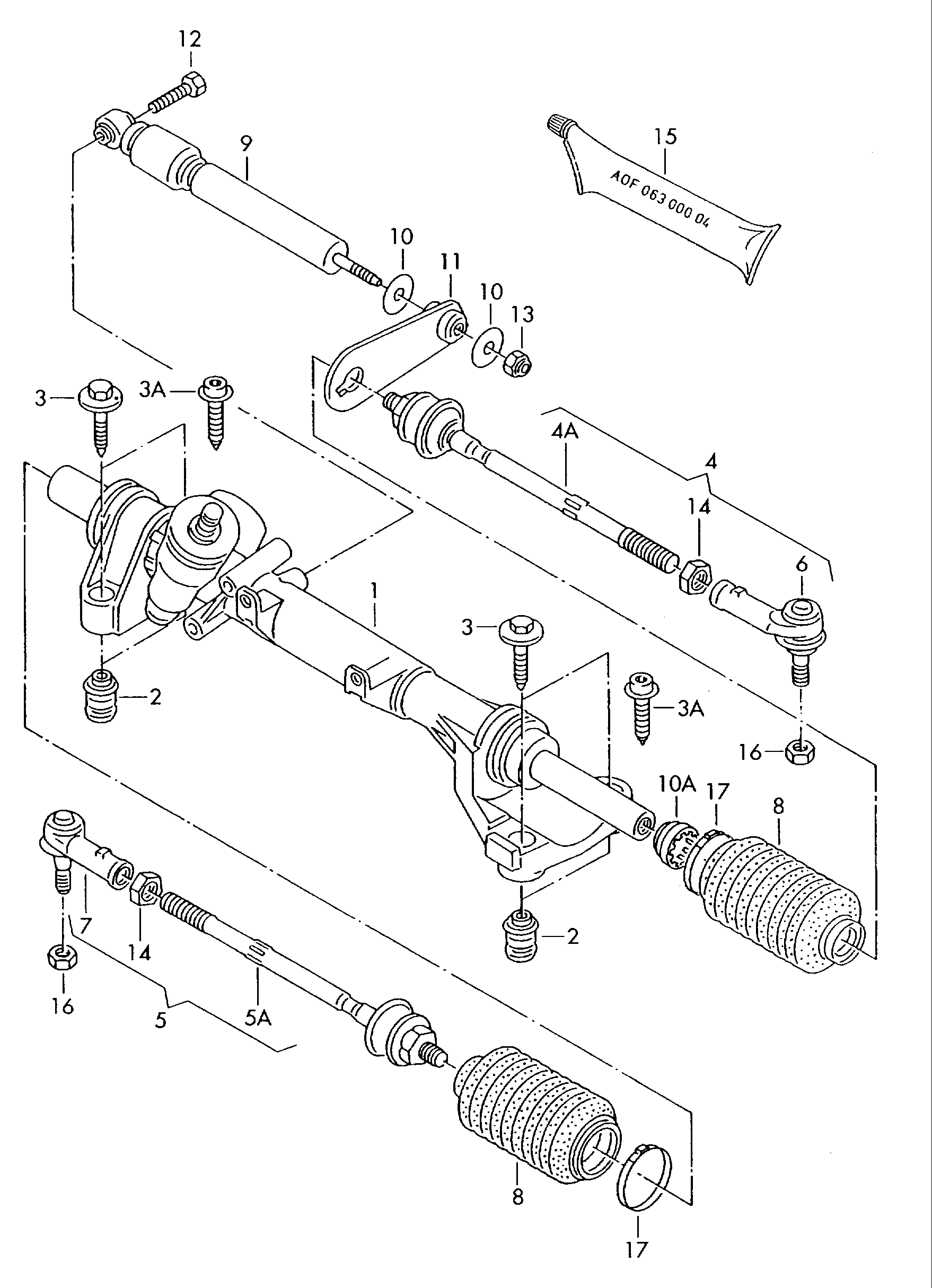 AUDI 701 419 804 C - Stūres šķērsstiepnis ps1.lv