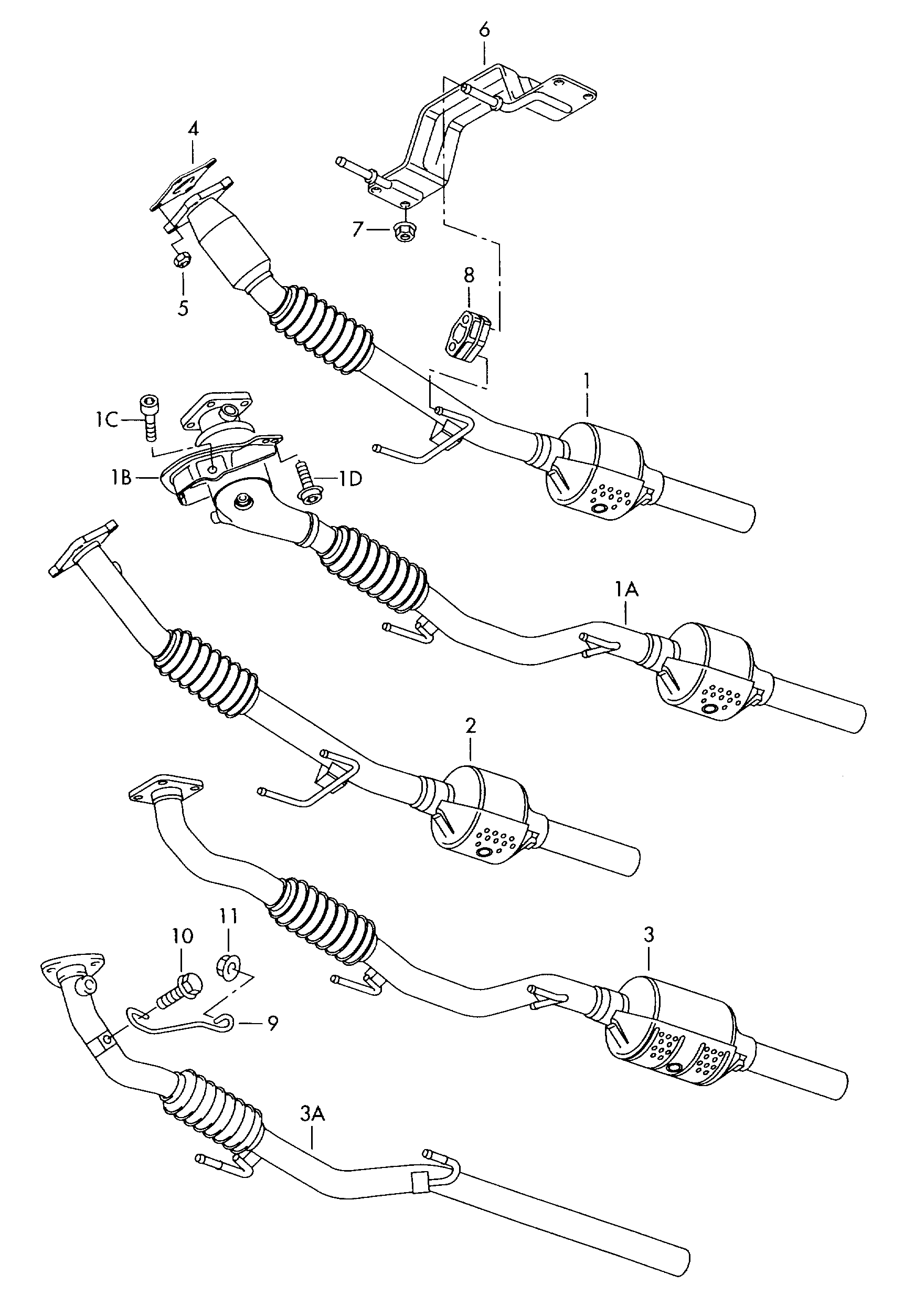 VAG 6Q0254500JX - Katalizators ps1.lv