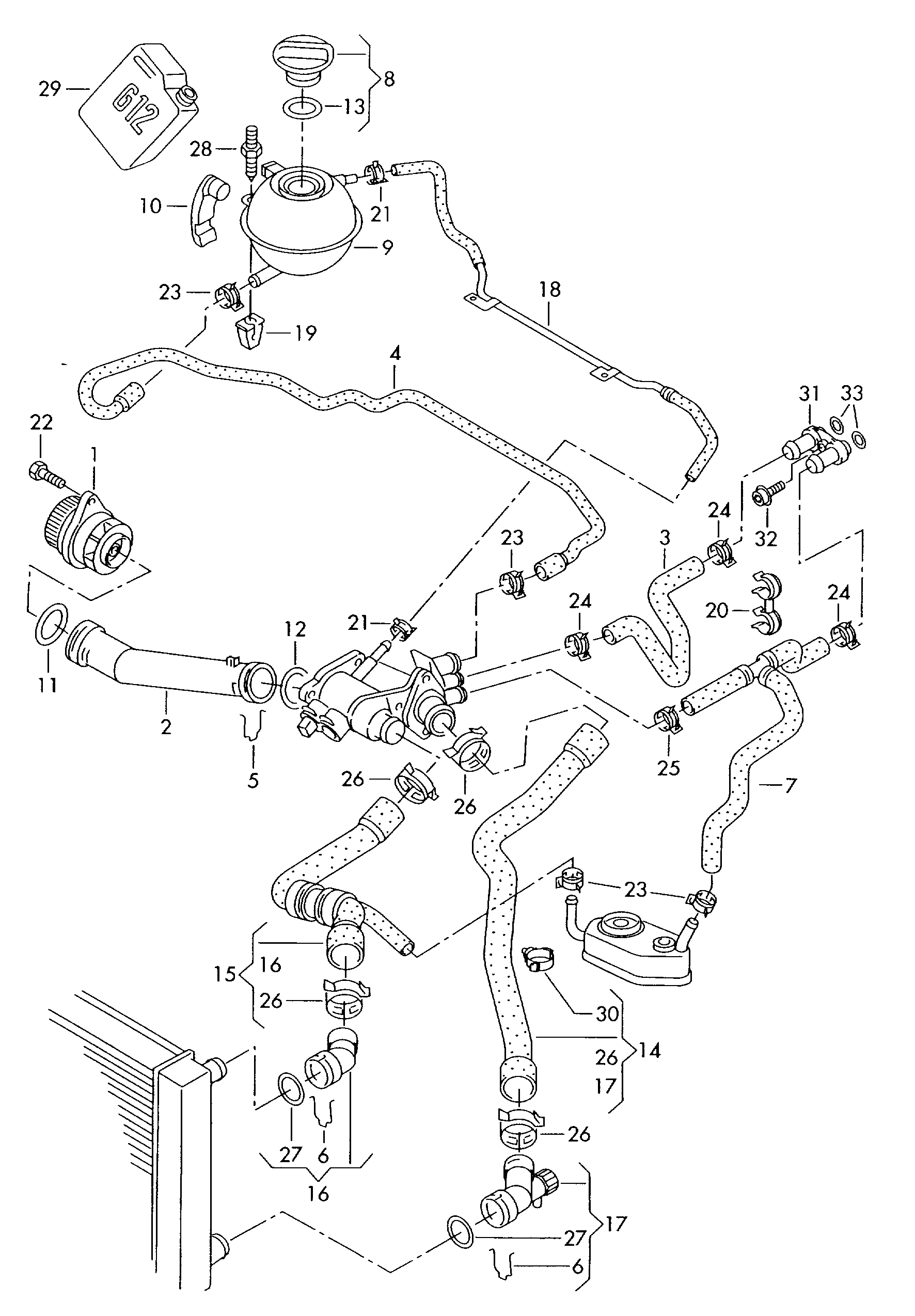 Seat 1J0 122 291 - Dzesēšanas šķidruma flancis ps1.lv