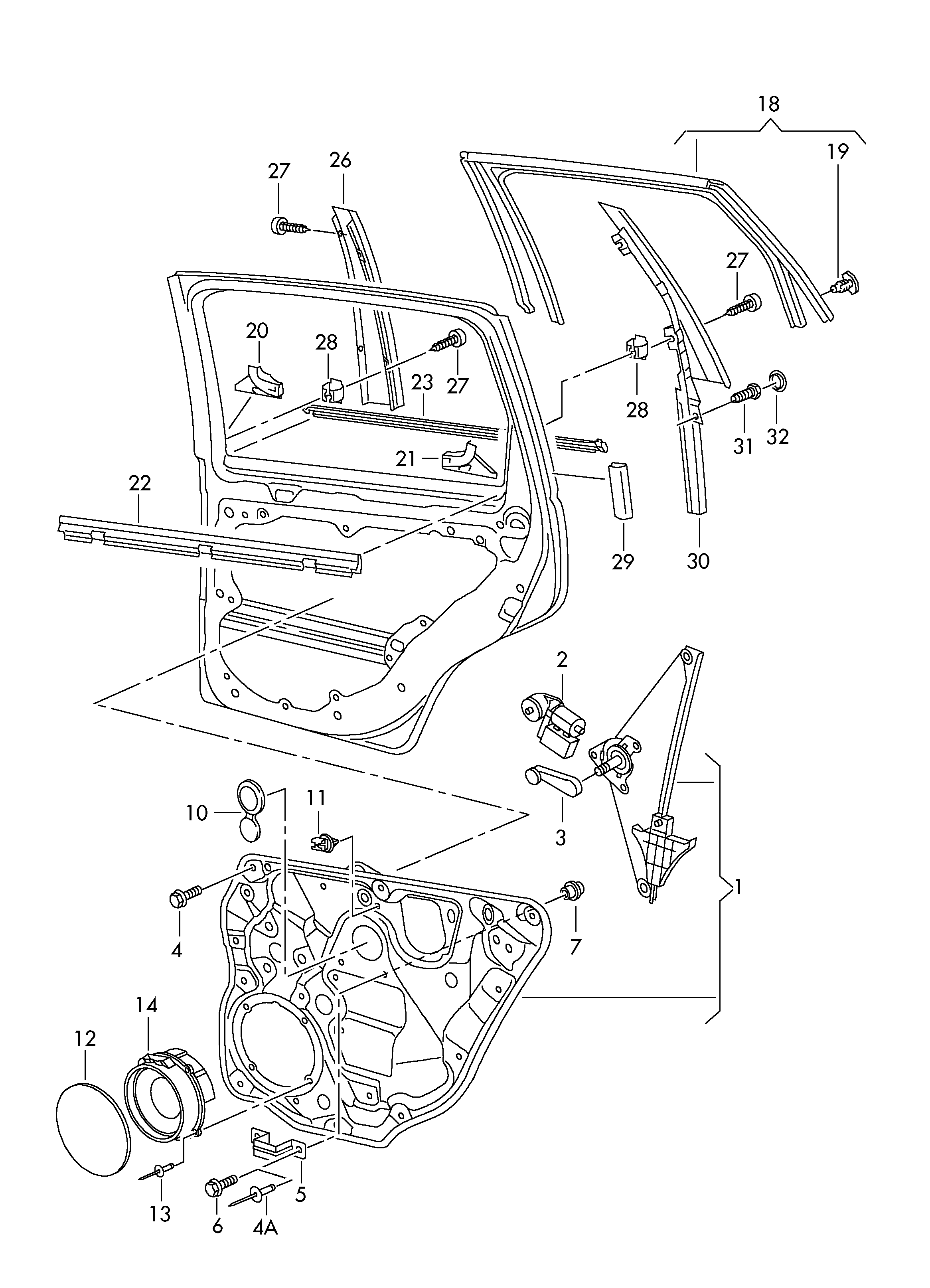 VW 6Q4 839 461 E - Stikla pacelšanas mehānisms ps1.lv