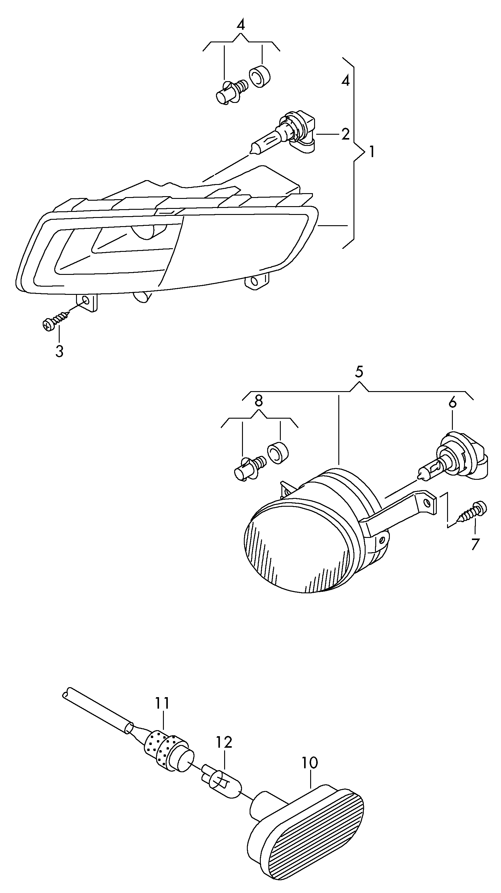 VW/SEAT 7E0949117 - Pagrieziena signāla lukturis ps1.lv