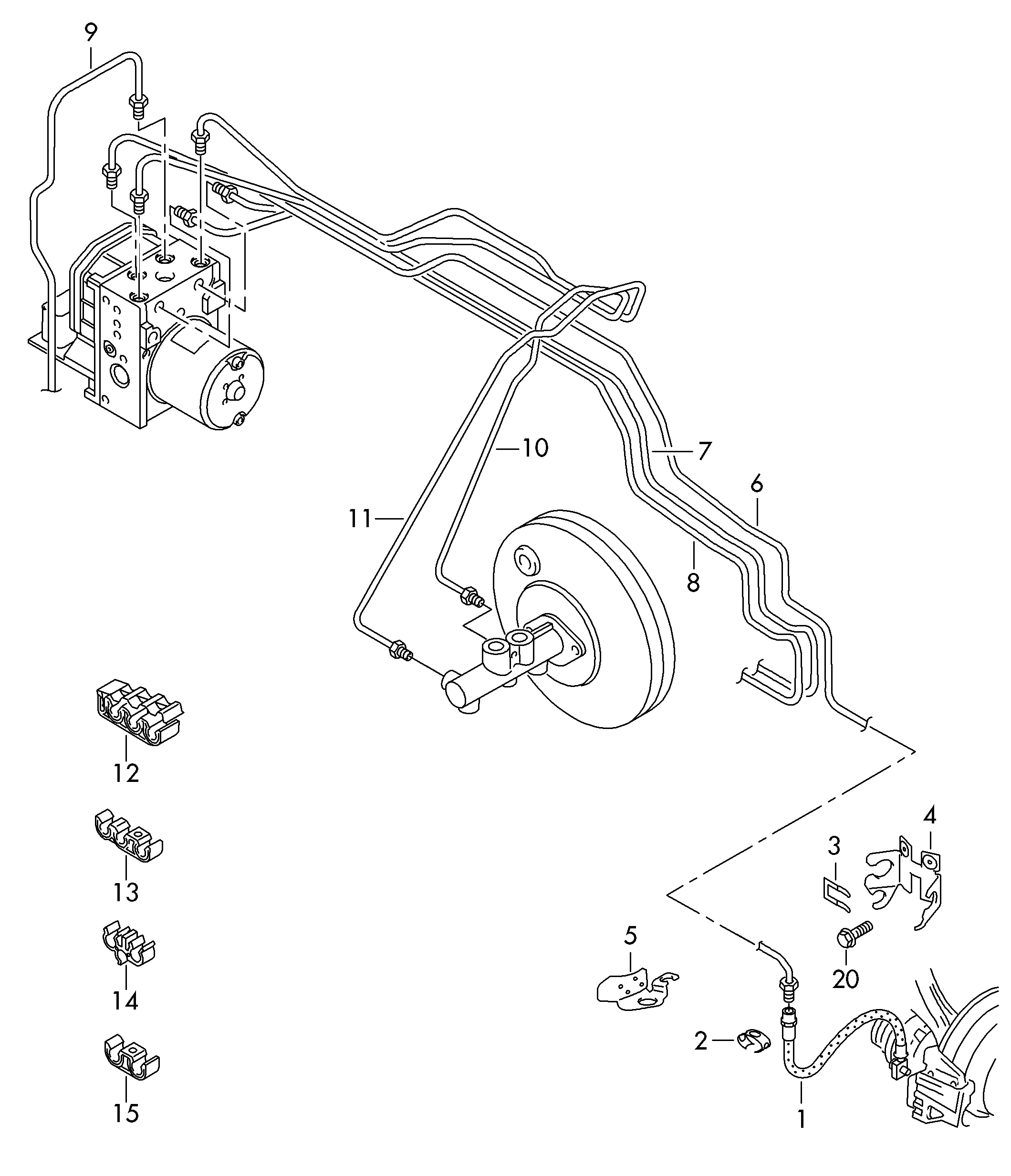 AUDI 6R0 611 701 F - Bremžu šļūtene ps1.lv