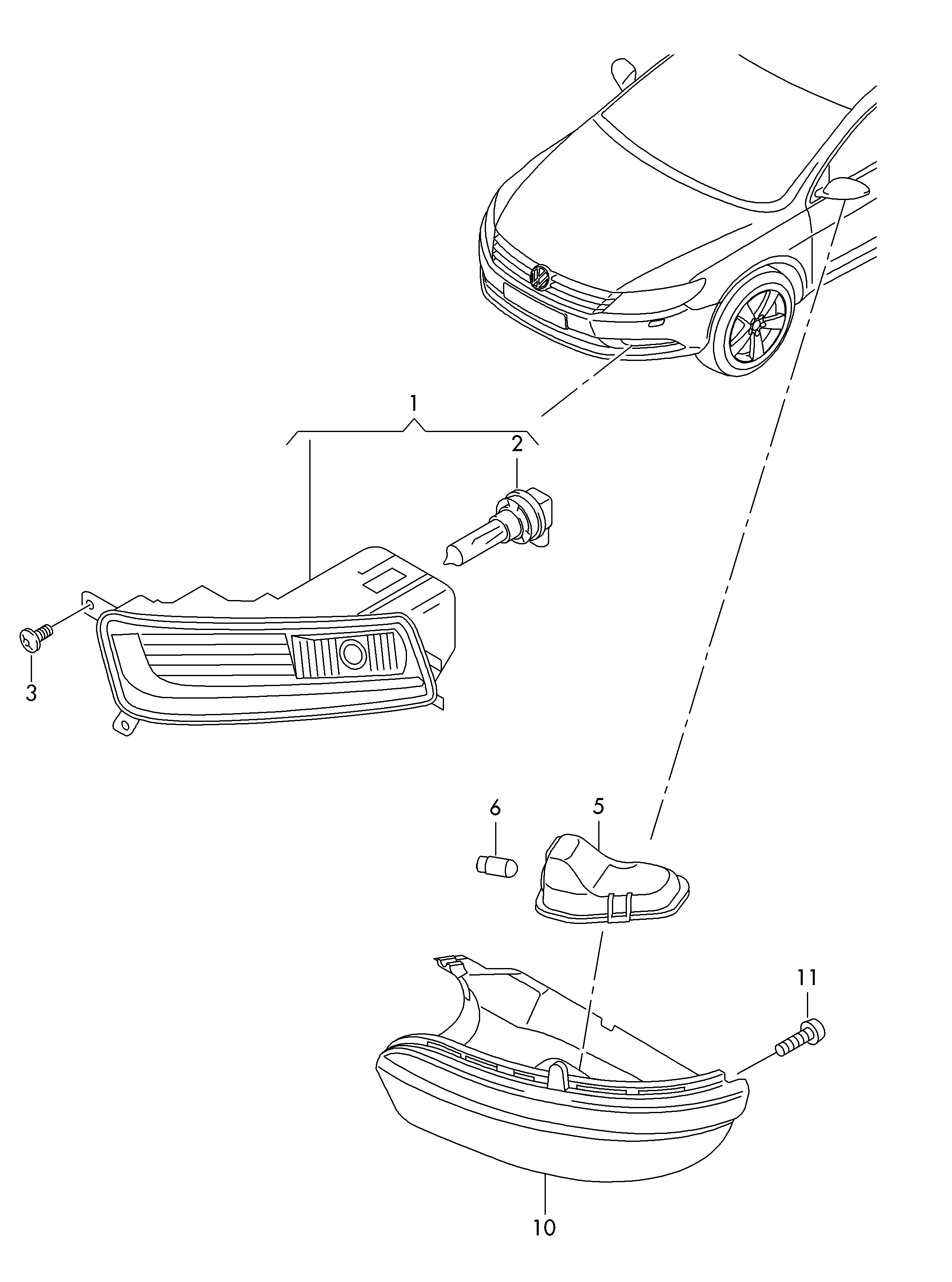 VAG 1T0 941 699 G - Miglas lukturis ps1.lv