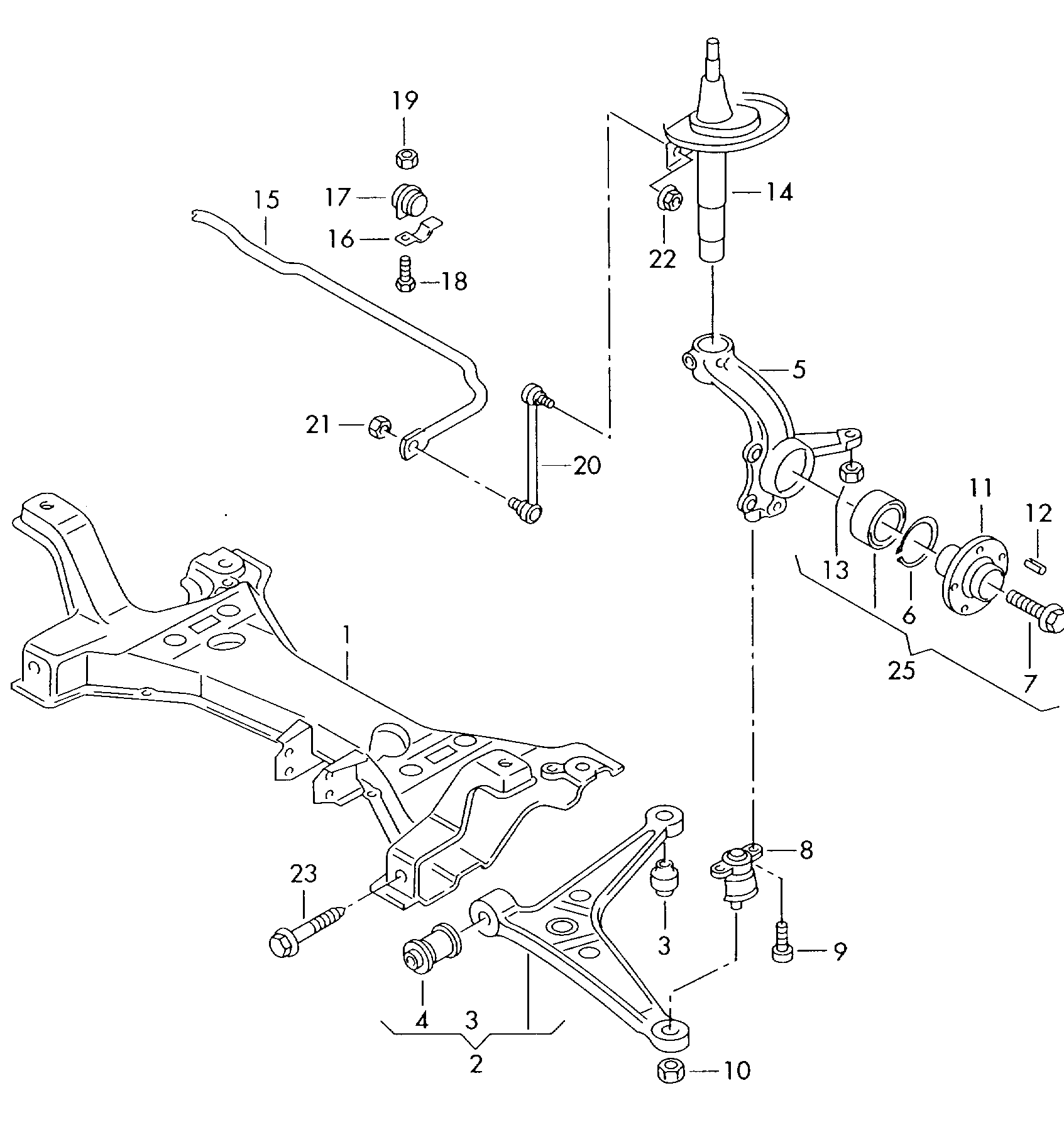 Seat 7M3 498 317 - Remkomplekts, Stabilizatora atsaite ps1.lv