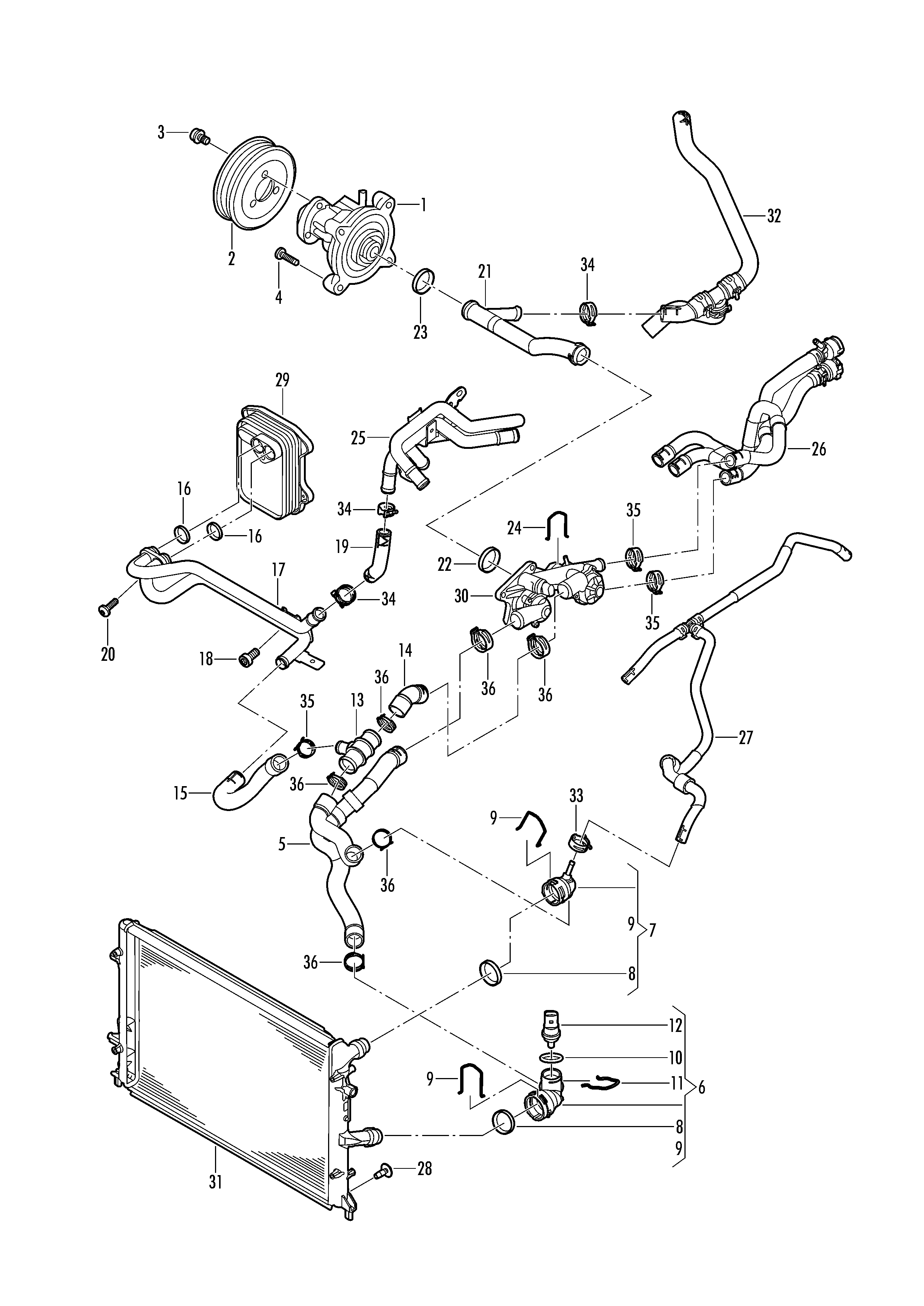 Seat 03C 121 008 H - Ūdenssūknis ps1.lv