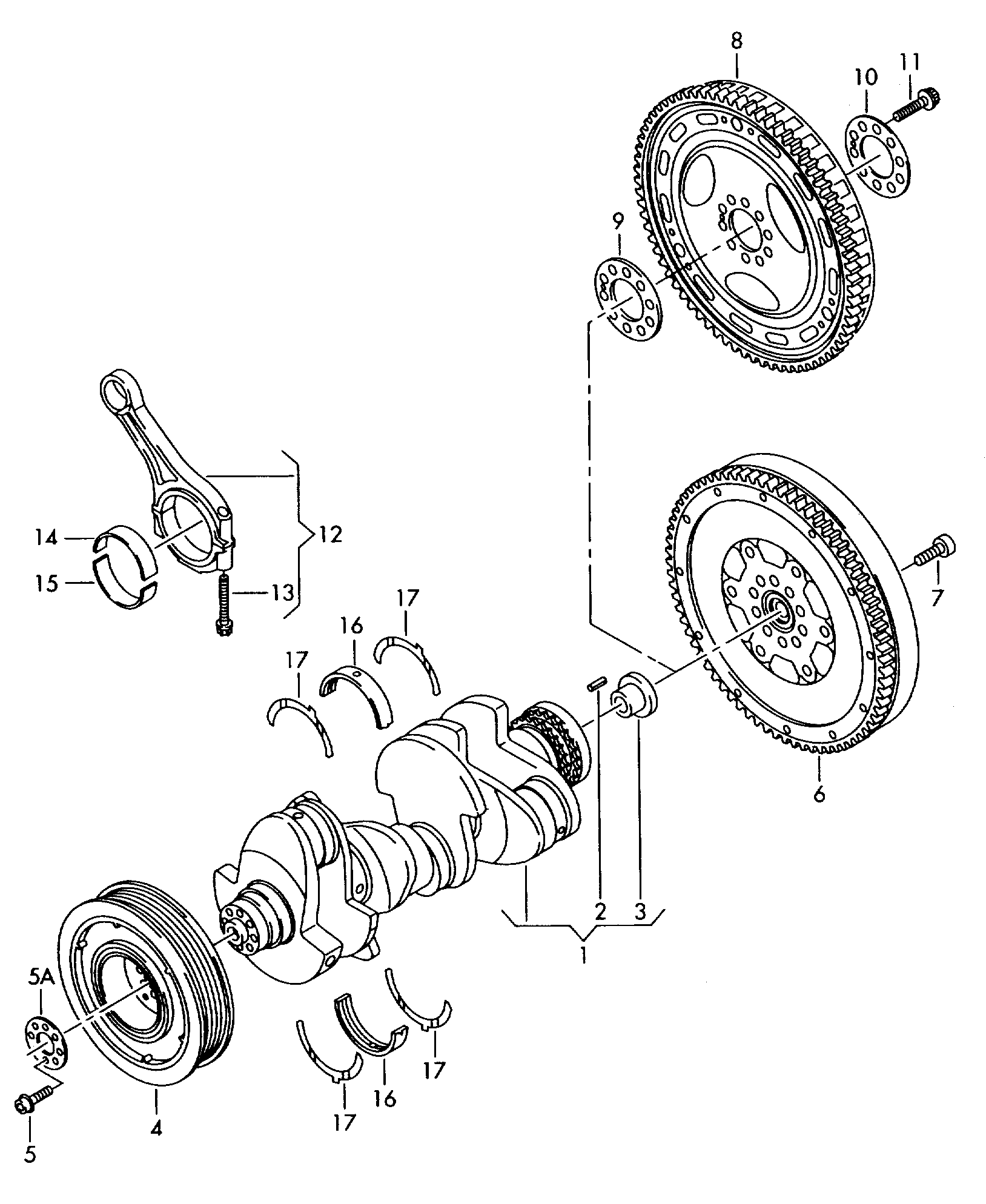 VAG 059105251AD - Piedziņas skriemelis, Kloķvārpsta ps1.lv