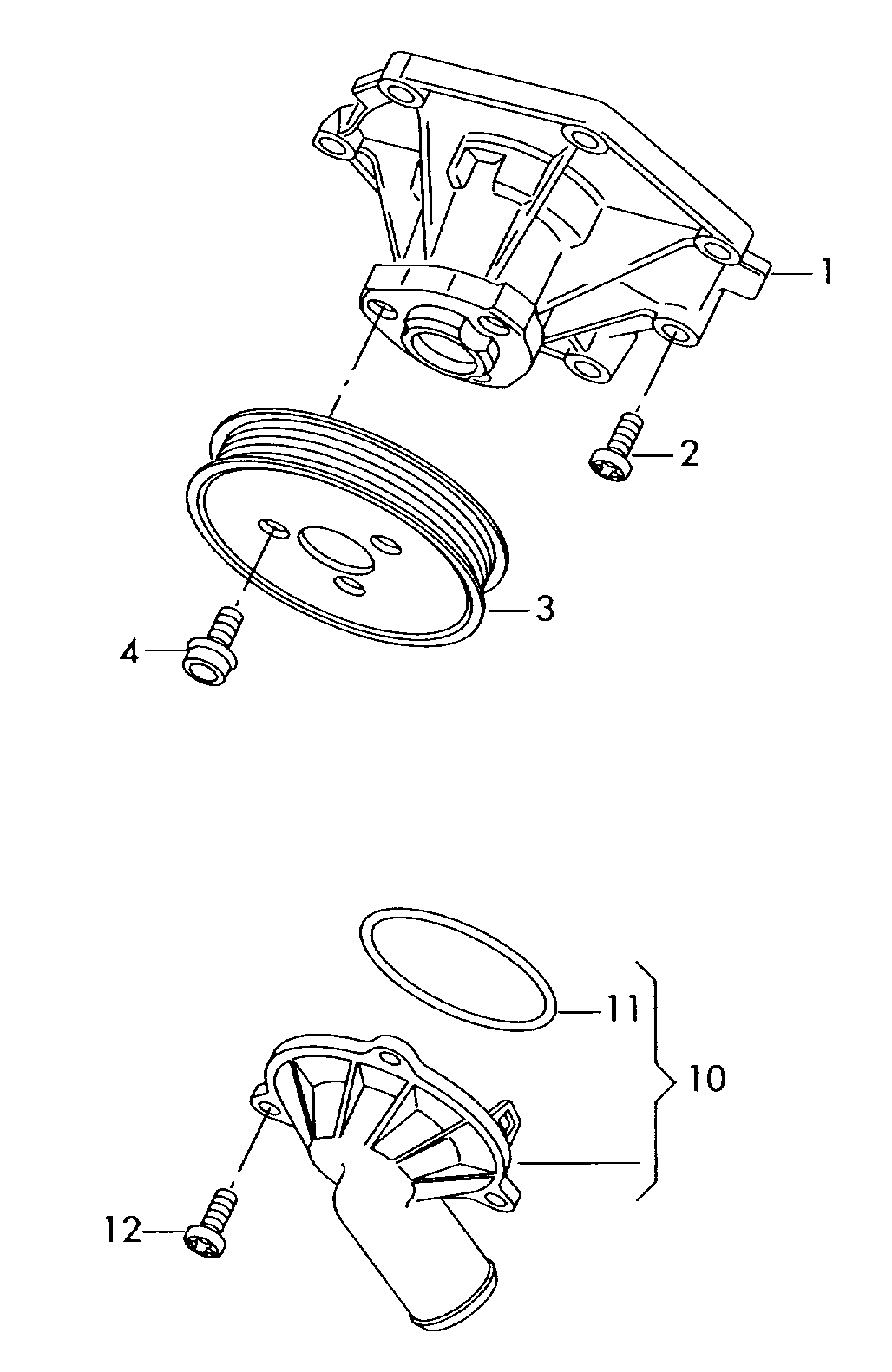 AUDI 06E 121 005 F - Ūdenssūknis ps1.lv