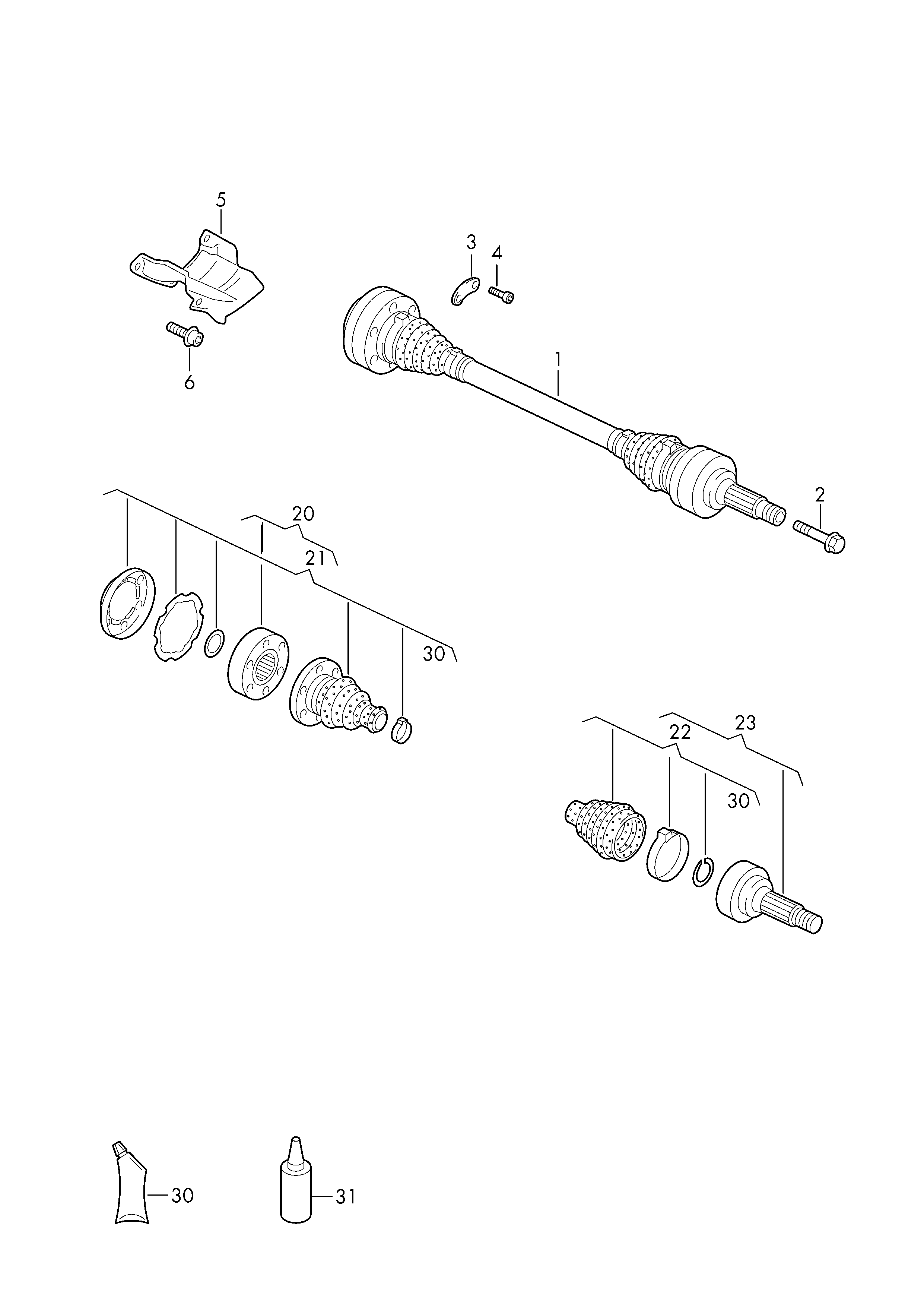 VAG 4E0 598 203 A - Putekļusargs, Piedziņas vārpsta ps1.lv