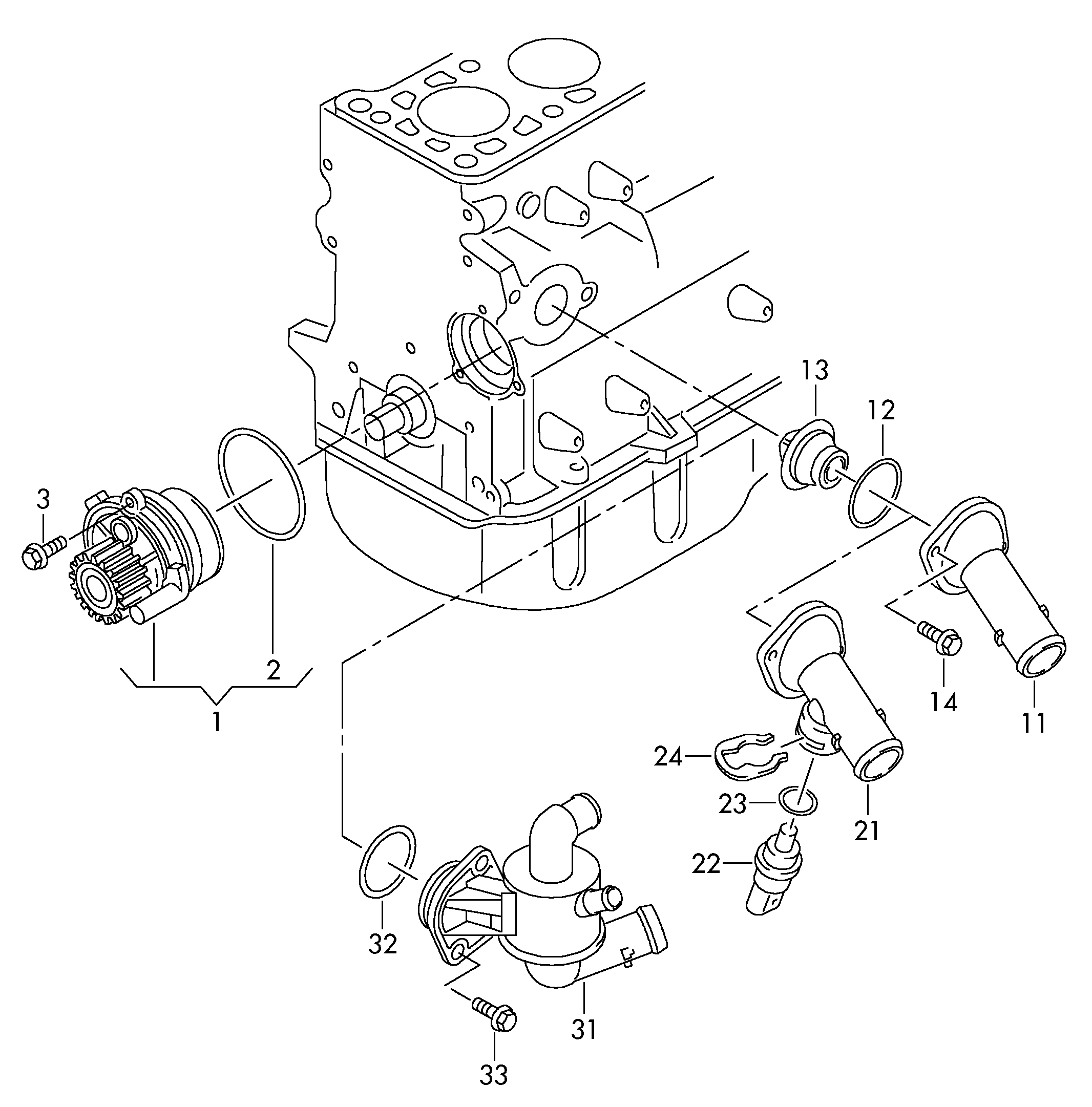 VAG 03L121111AC - Termostats, Dzesēšanas šķidrums ps1.lv