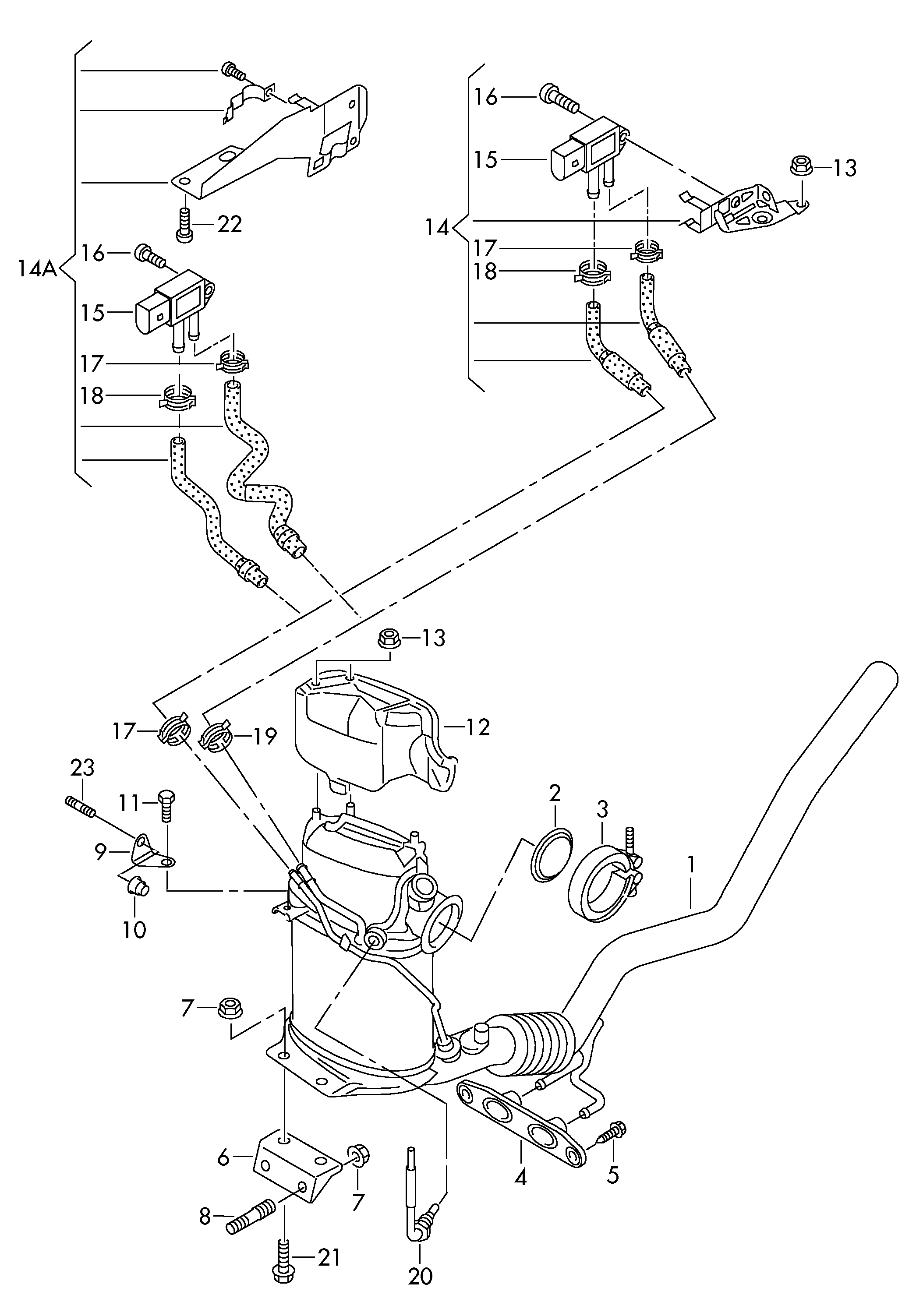 VAG 3C0254702HX - Nosēdumu / Daļiņu filtrs, Izplūdes gāzu sistēma ps1.lv