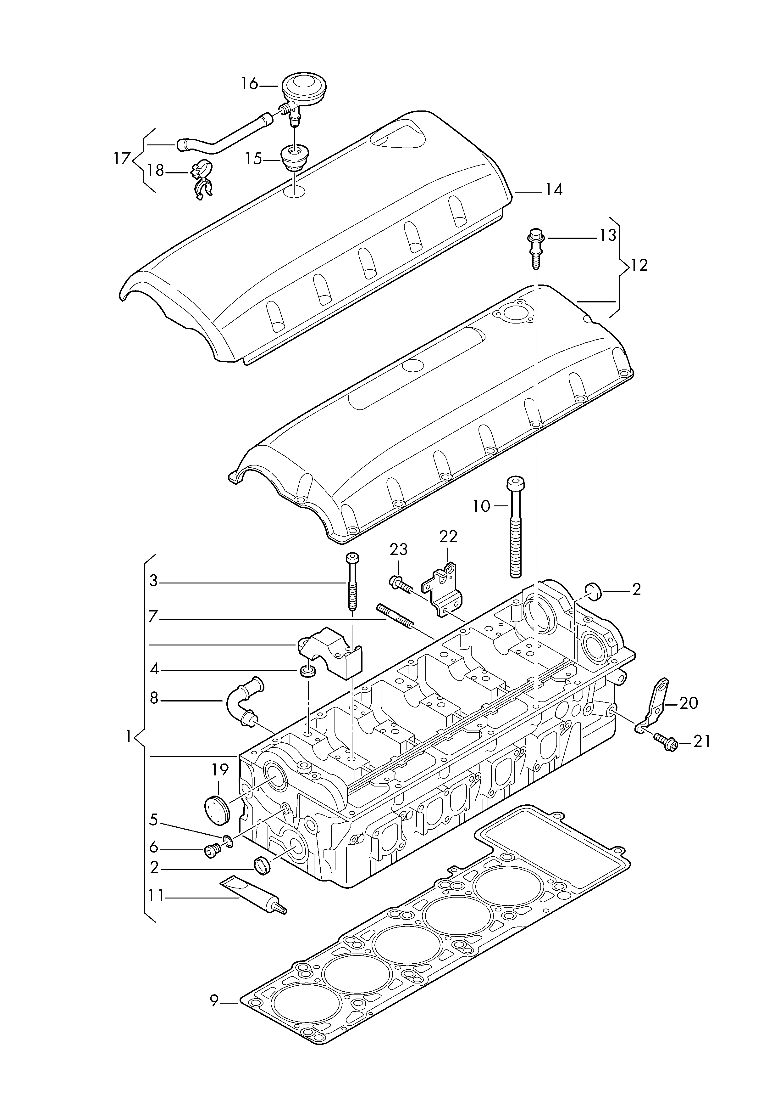 VAG 070103469A - Blīve, Motora bloka galvas vāks ps1.lv