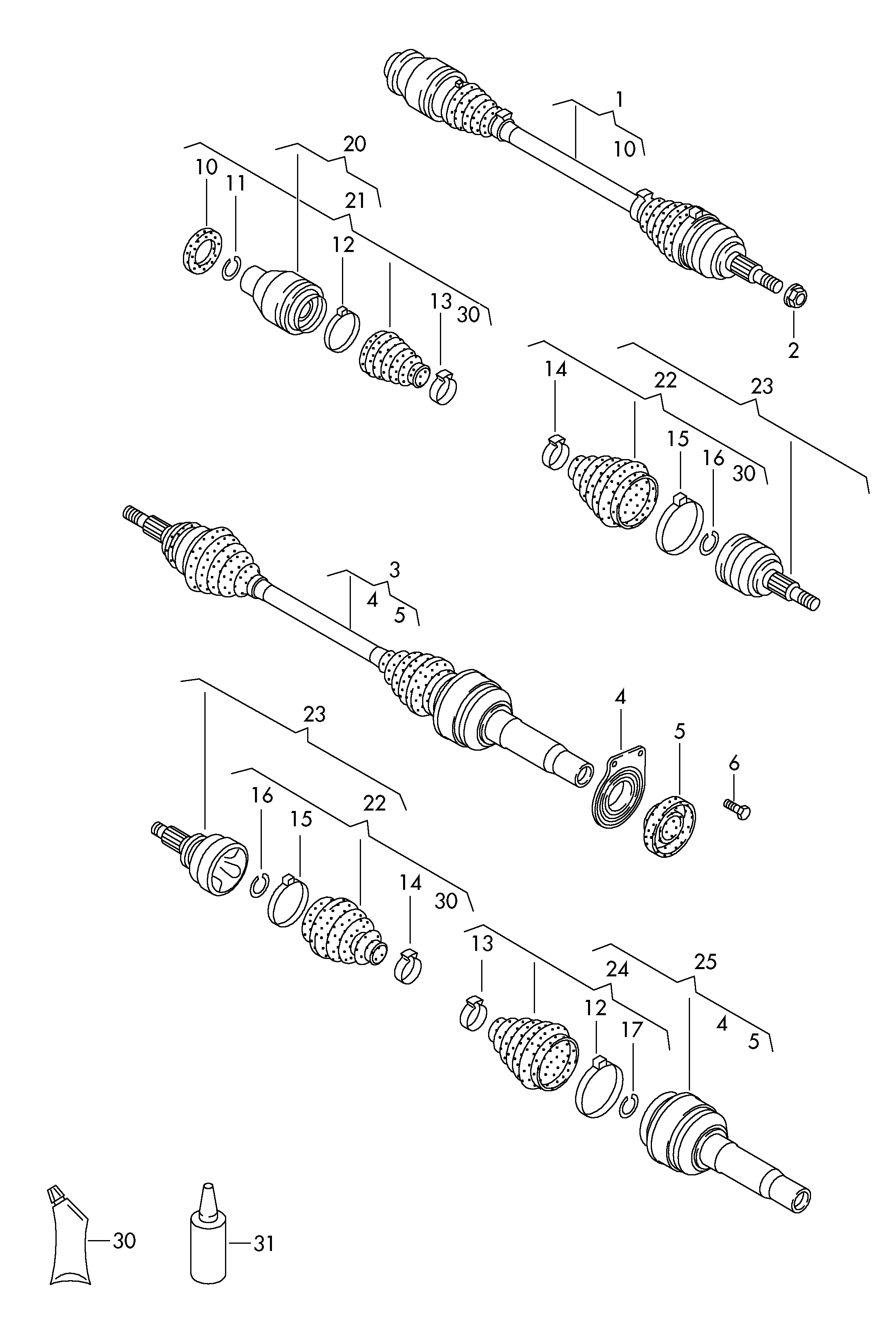 VW 7H0 498 202 A - Putekļusargs, Piedziņas vārpsta ps1.lv