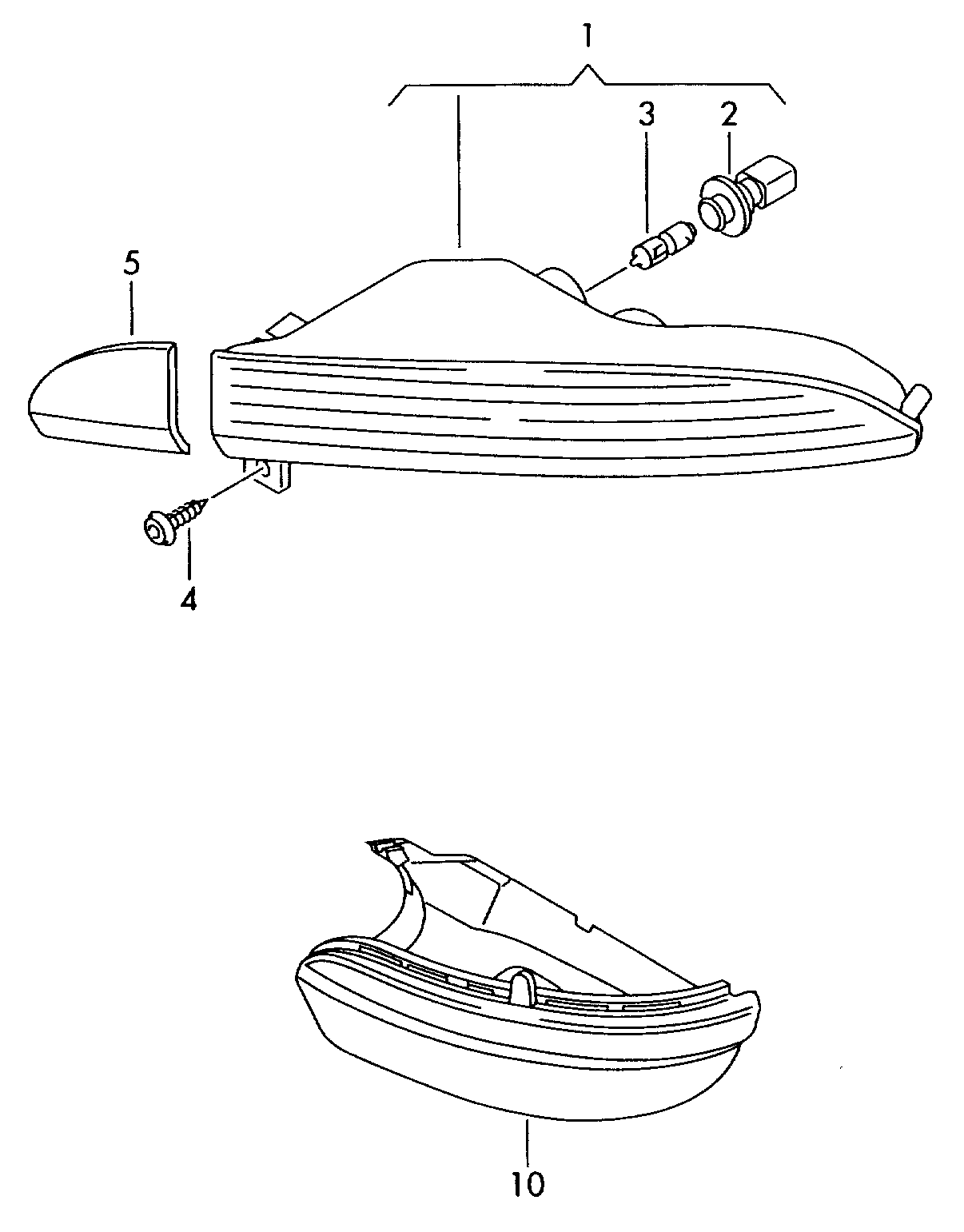 VAG 3C8949101 - Pagrieziena signāla lukturis ps1.lv