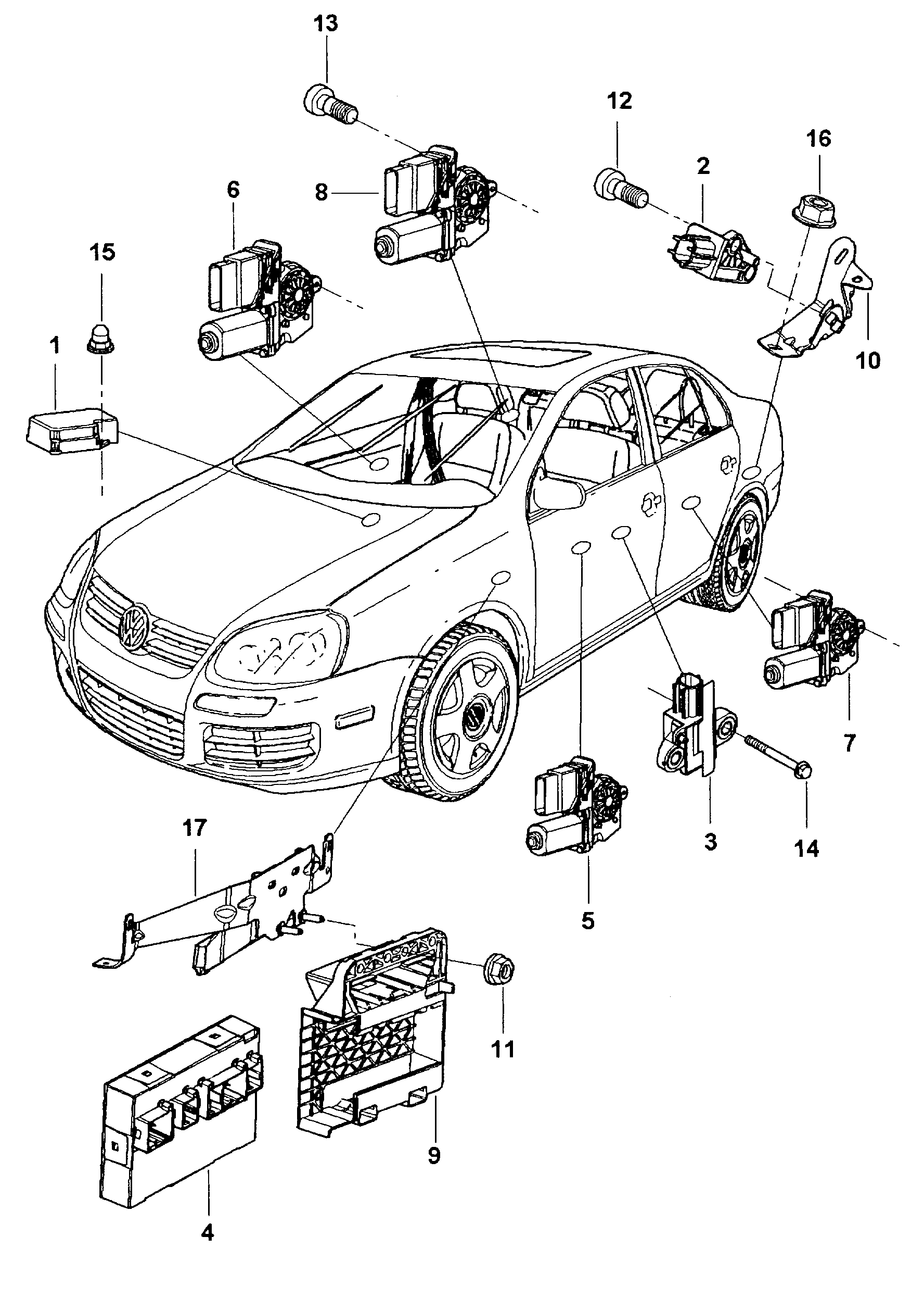 VW 1K0959704F - Stikla pacelšanas mehānisms ps1.lv