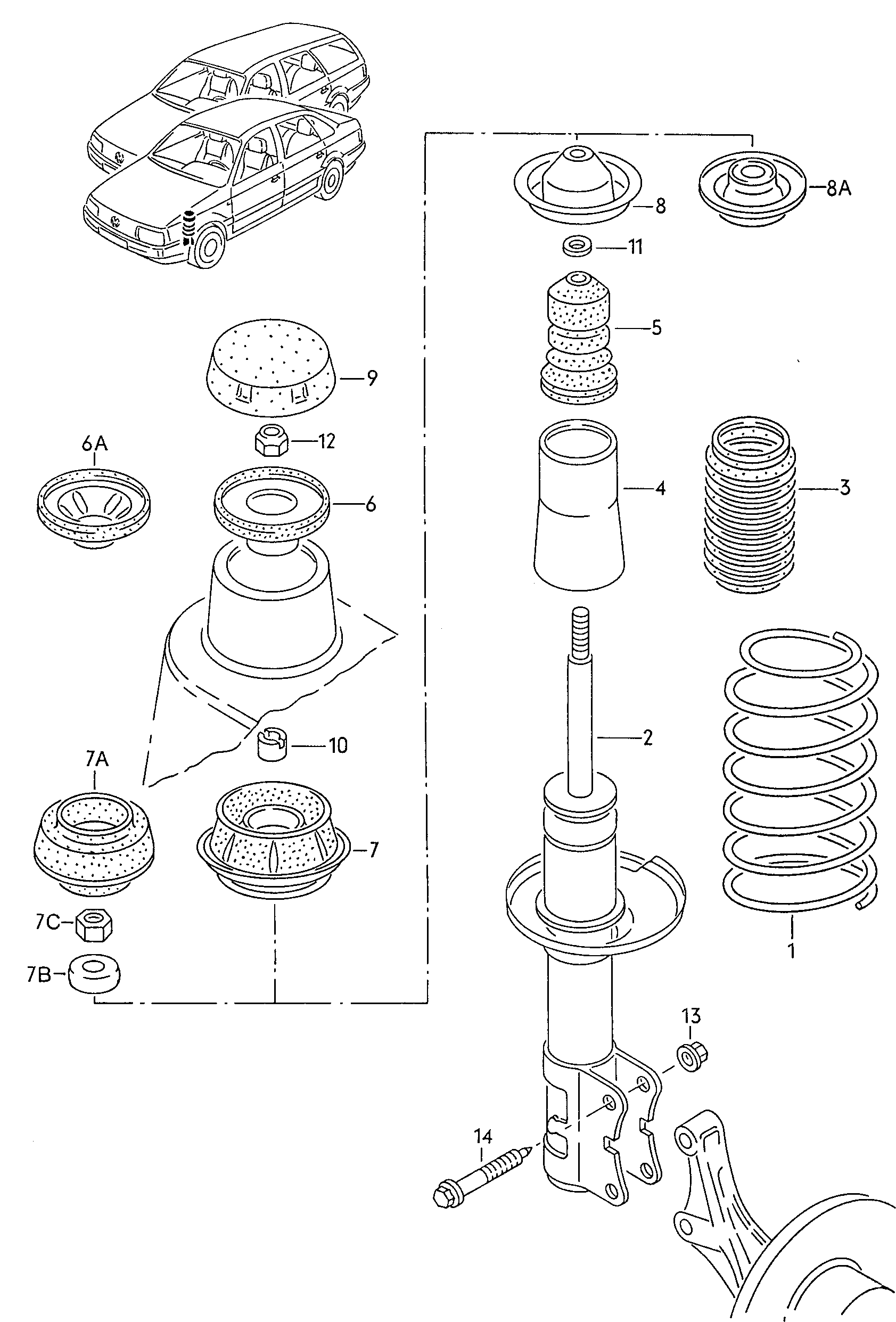 VW 357 413 031 C - Amortizators ps1.lv