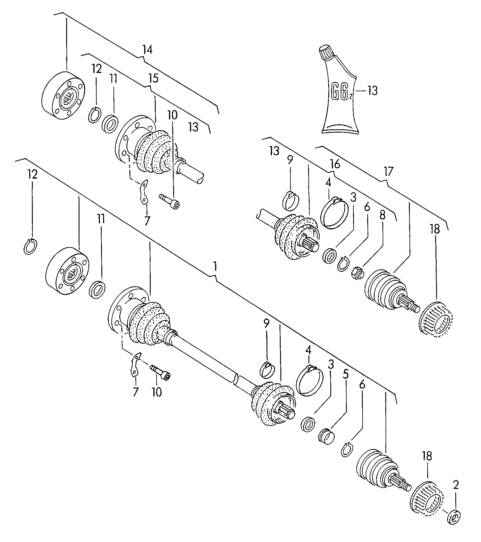 Skoda 191498203D - Putekļusargs, Piedziņas vārpsta ps1.lv