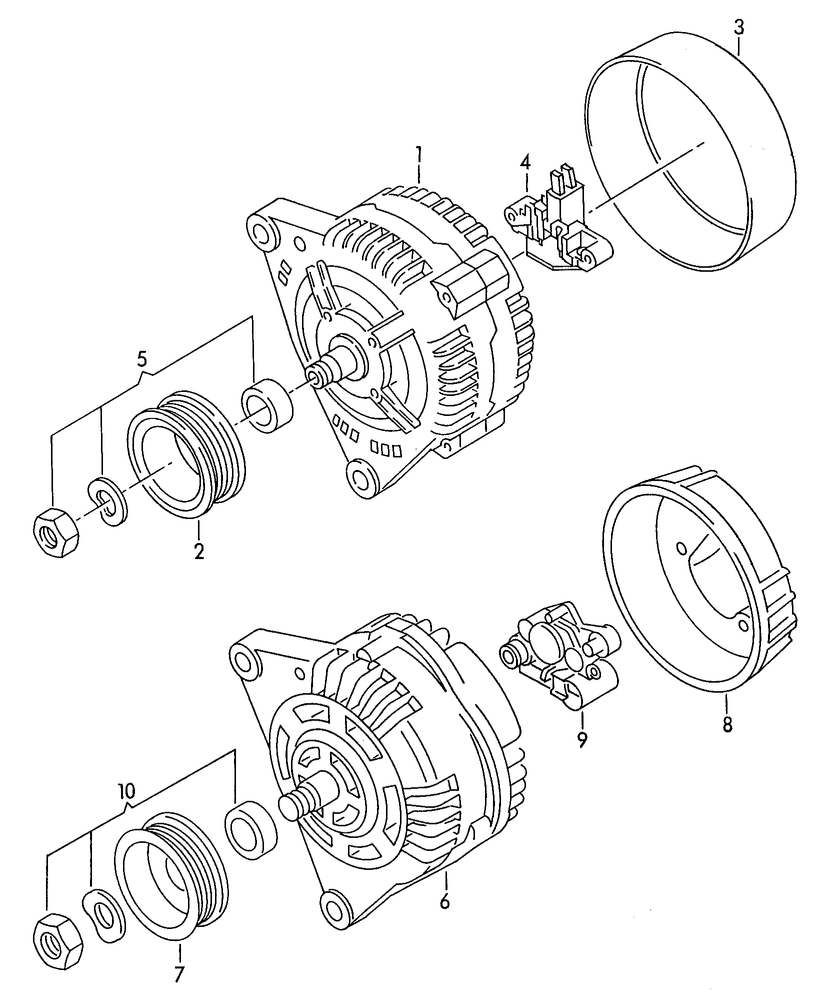 VW 028 903 025 GX - Ģenerators ps1.lv