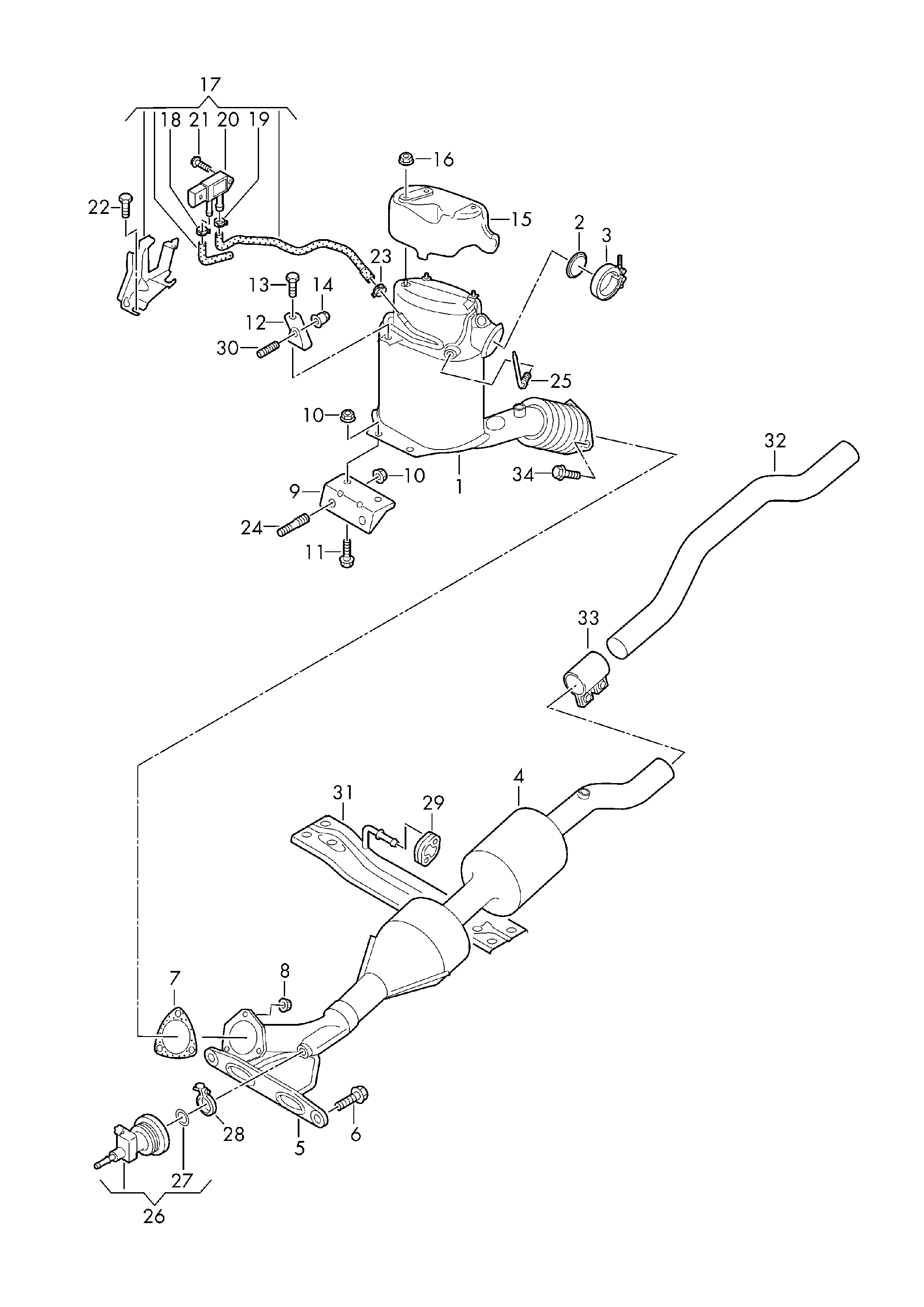 VAG 7N0 253 053 BX - Nosēdumu / Daļiņu filtrs, Izplūdes gāzu sistēma ps1.lv