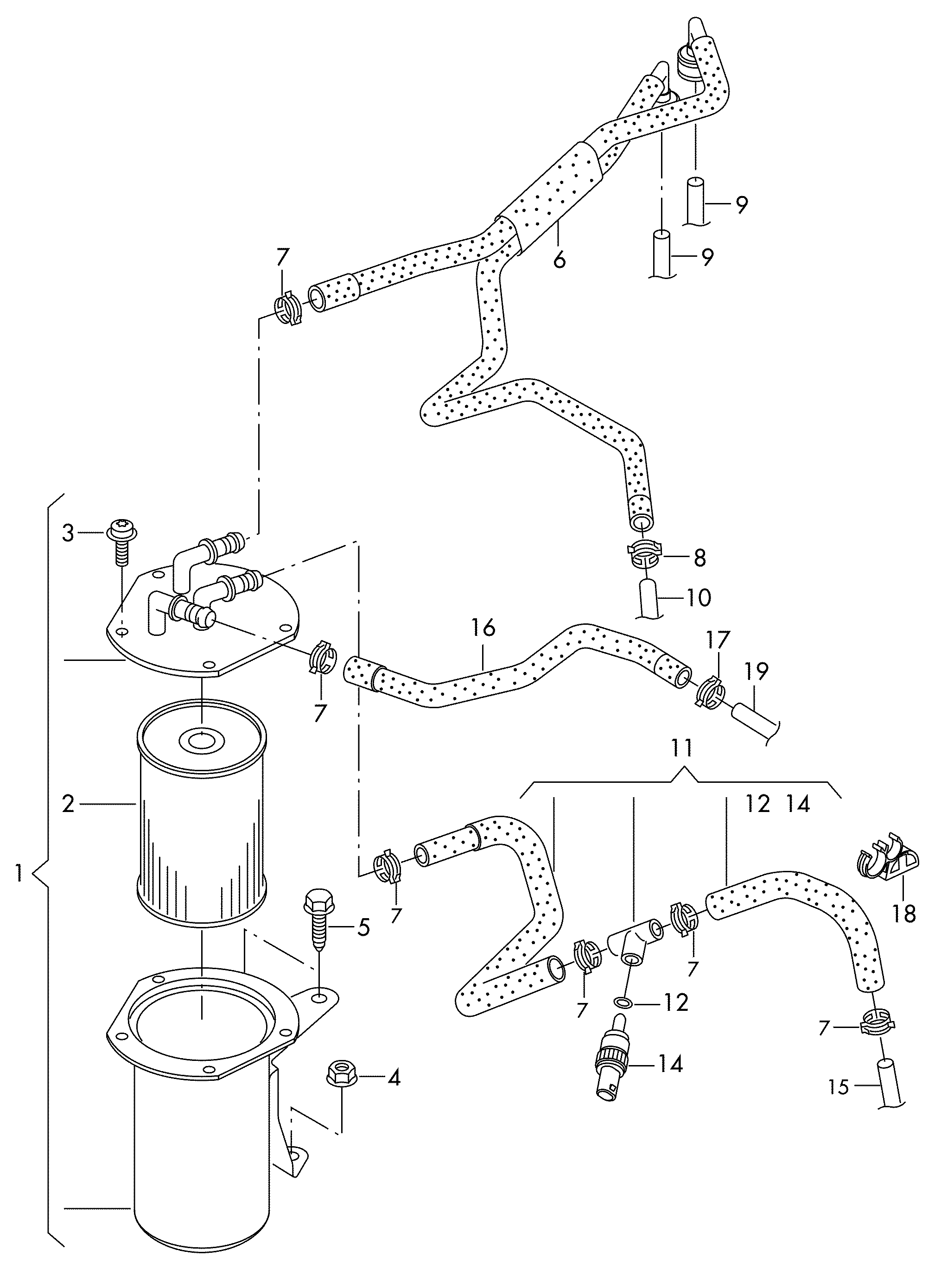 CUPRA 7N0127177B - filter element with gasket ps1.lv