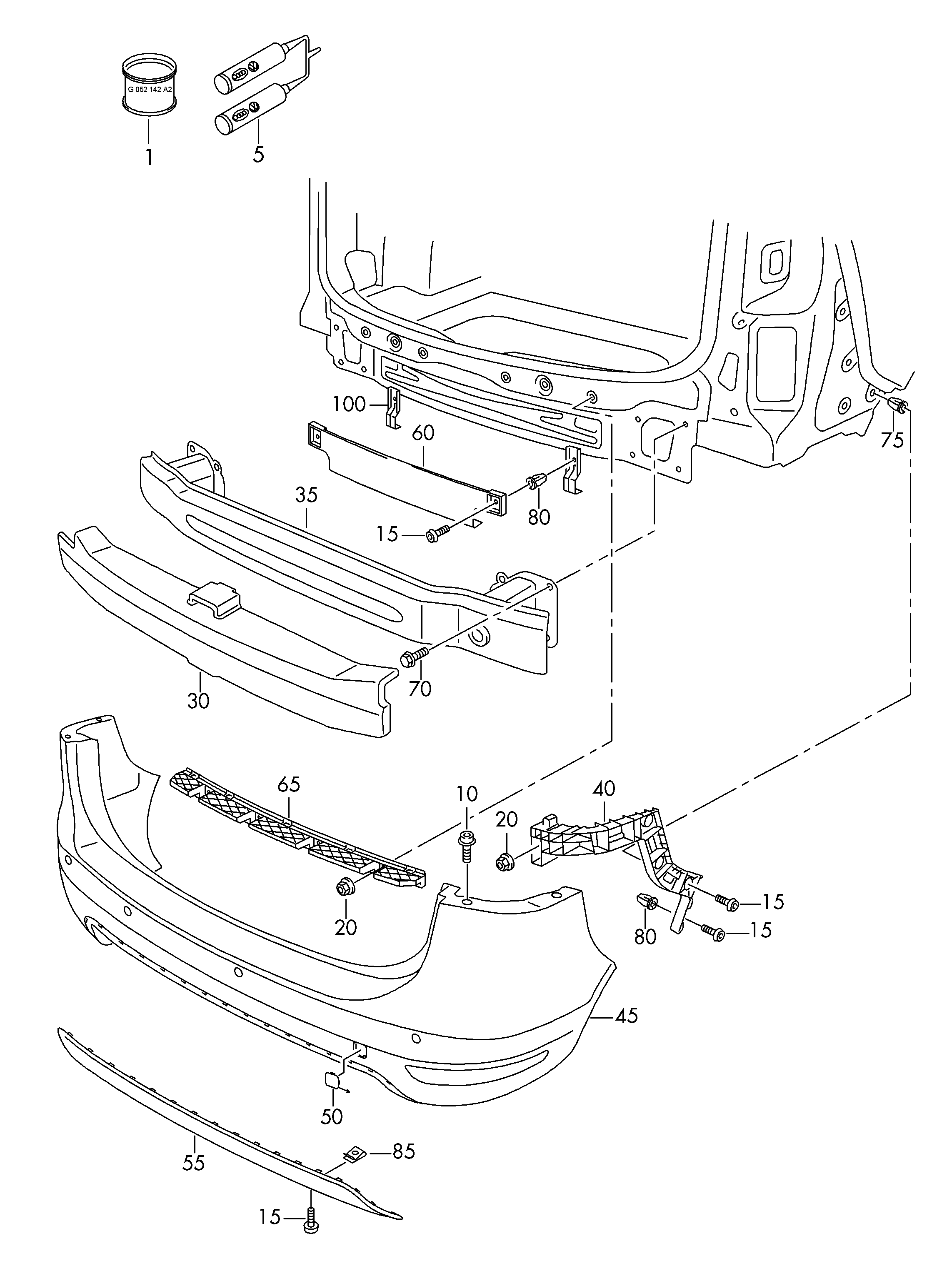 VW WHT000931 - Priekšdaļas apdare ps1.lv