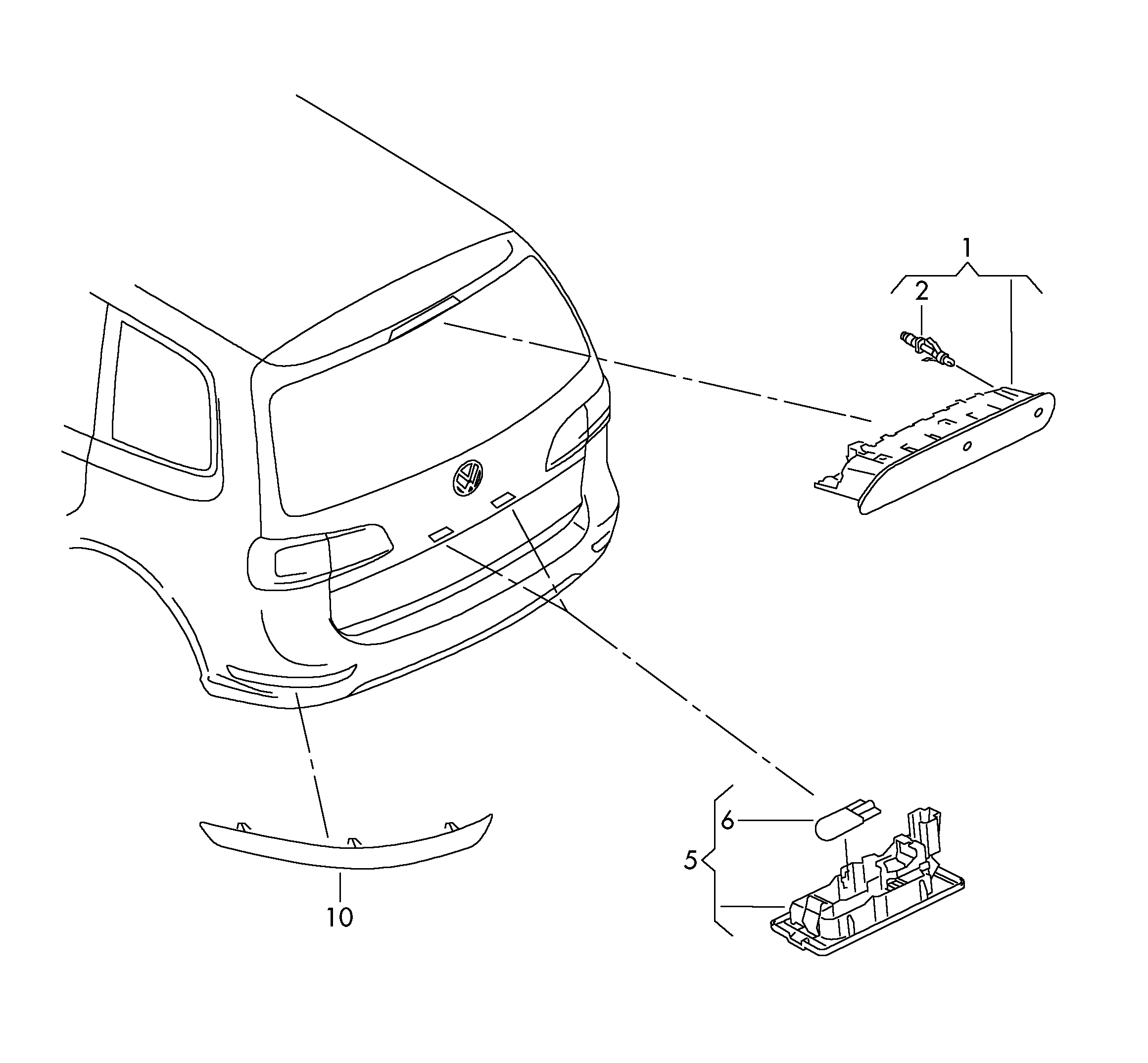 VW 3AF943021A - Numurzīmes apgaismojuma lukturis ps1.lv