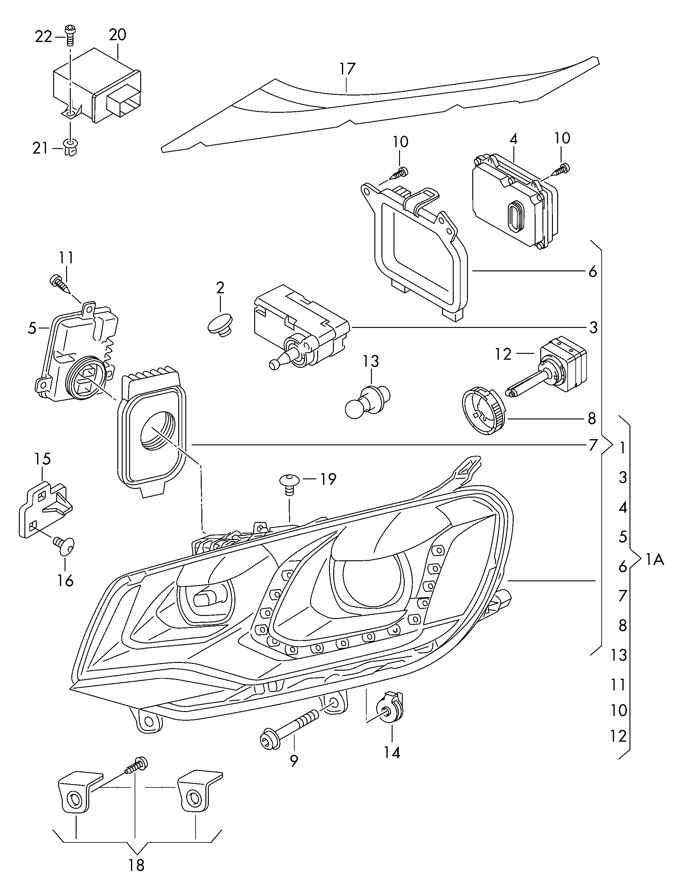 AUDI 4H0941329 - Vadības iekārta, Apgaismojums ps1.lv