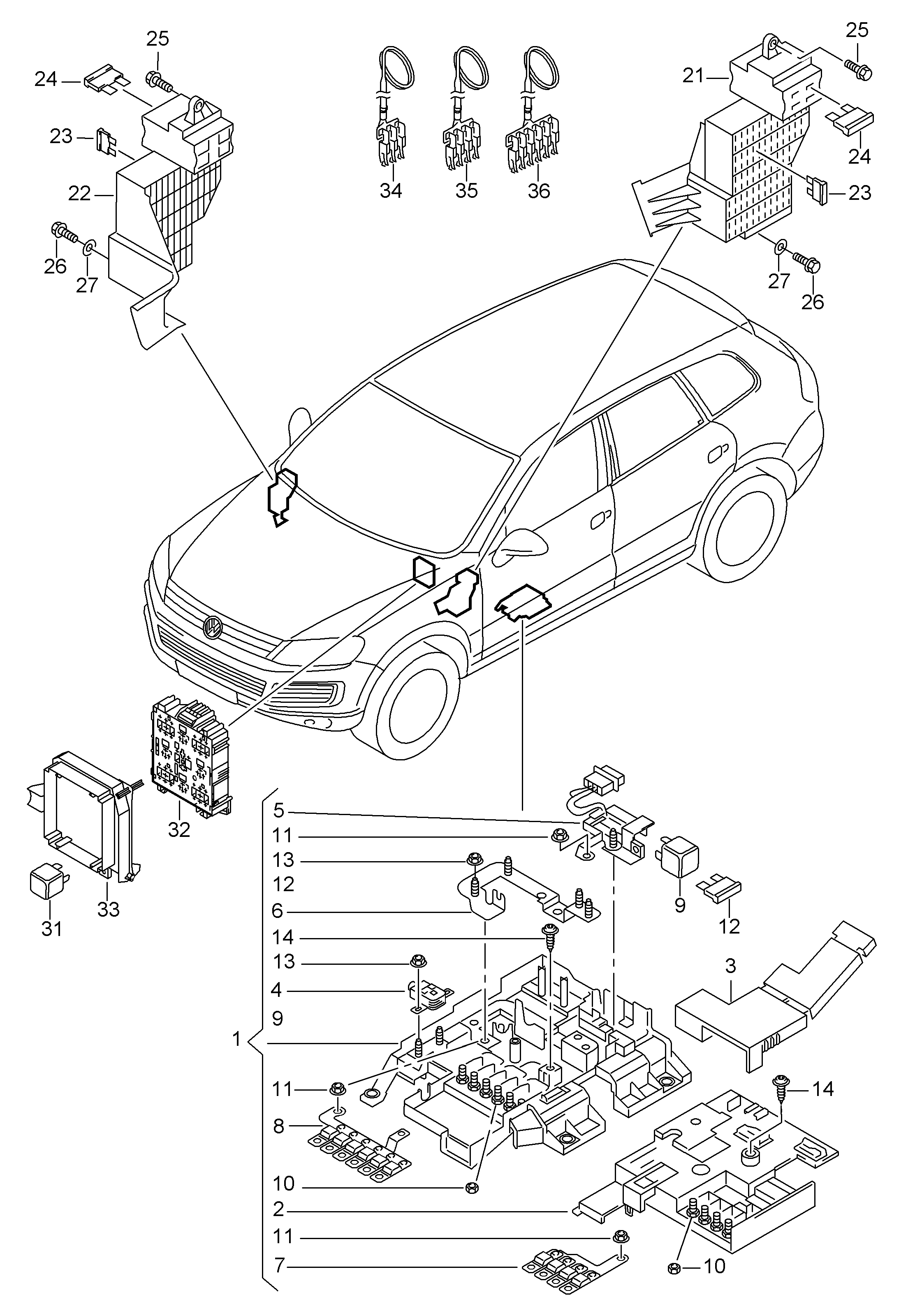 AUDI 4H0951253 - Multifunkcionāls relejs ps1.lv