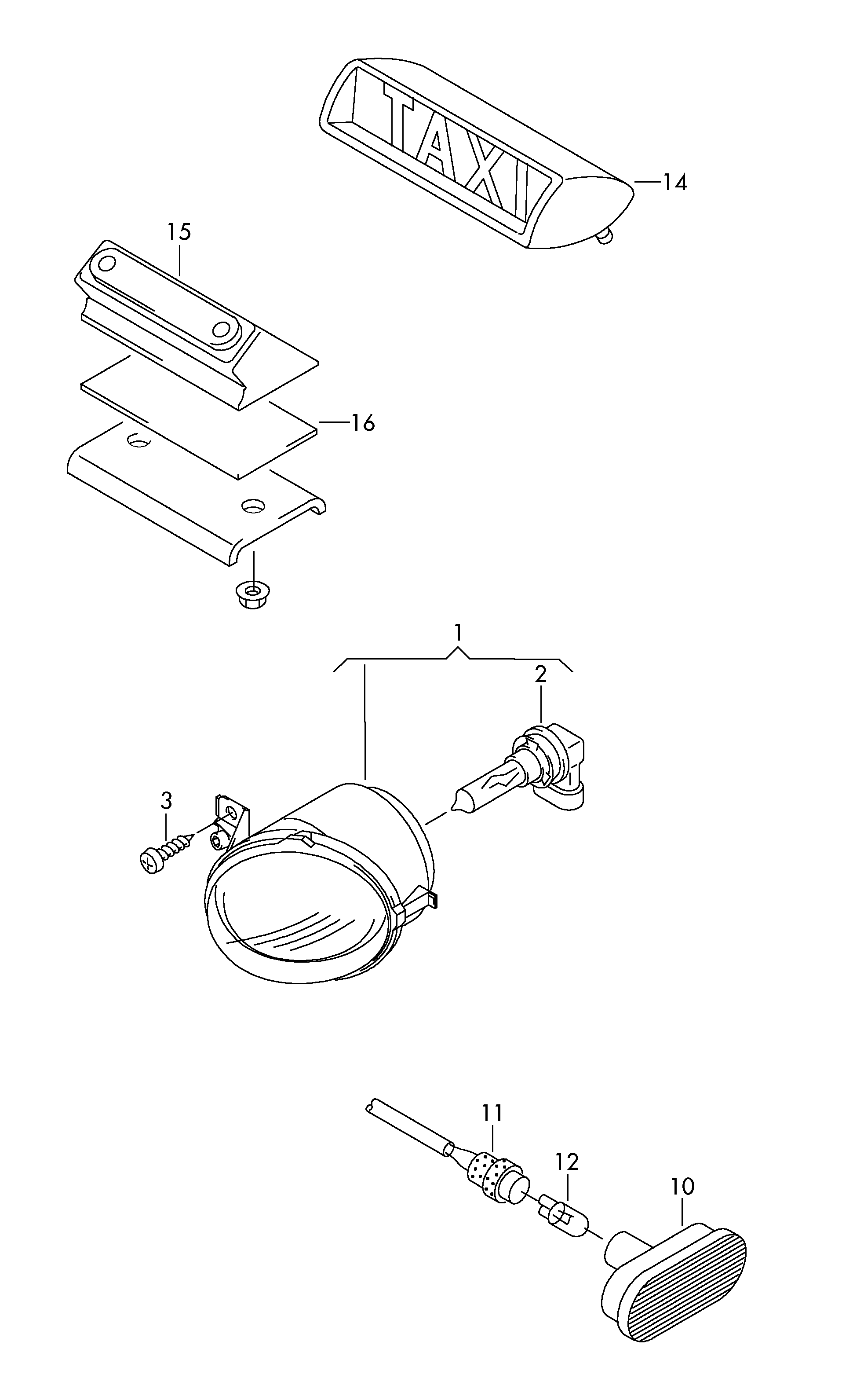 VAG 1T0941699D - Miglas lukturis ps1.lv