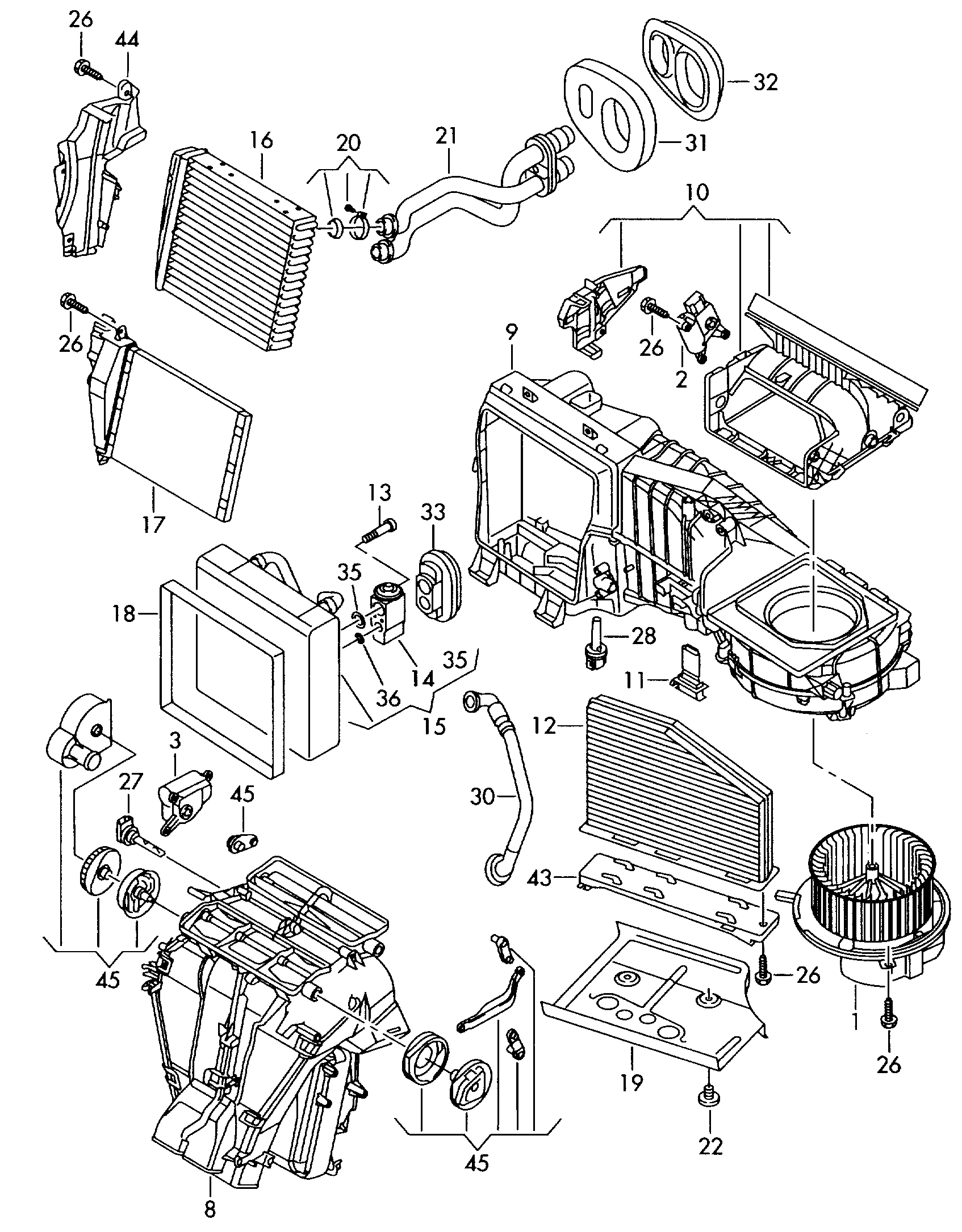 VW 1K1819015D - Salona ventilators ps1.lv