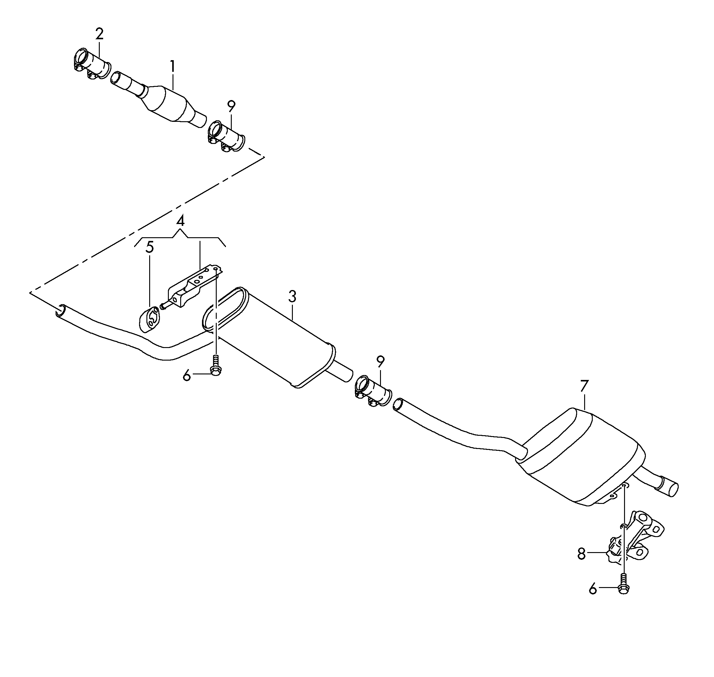 VW 1K0 253 147 - Kronšteins, Trokšņa slāpētājs ps1.lv