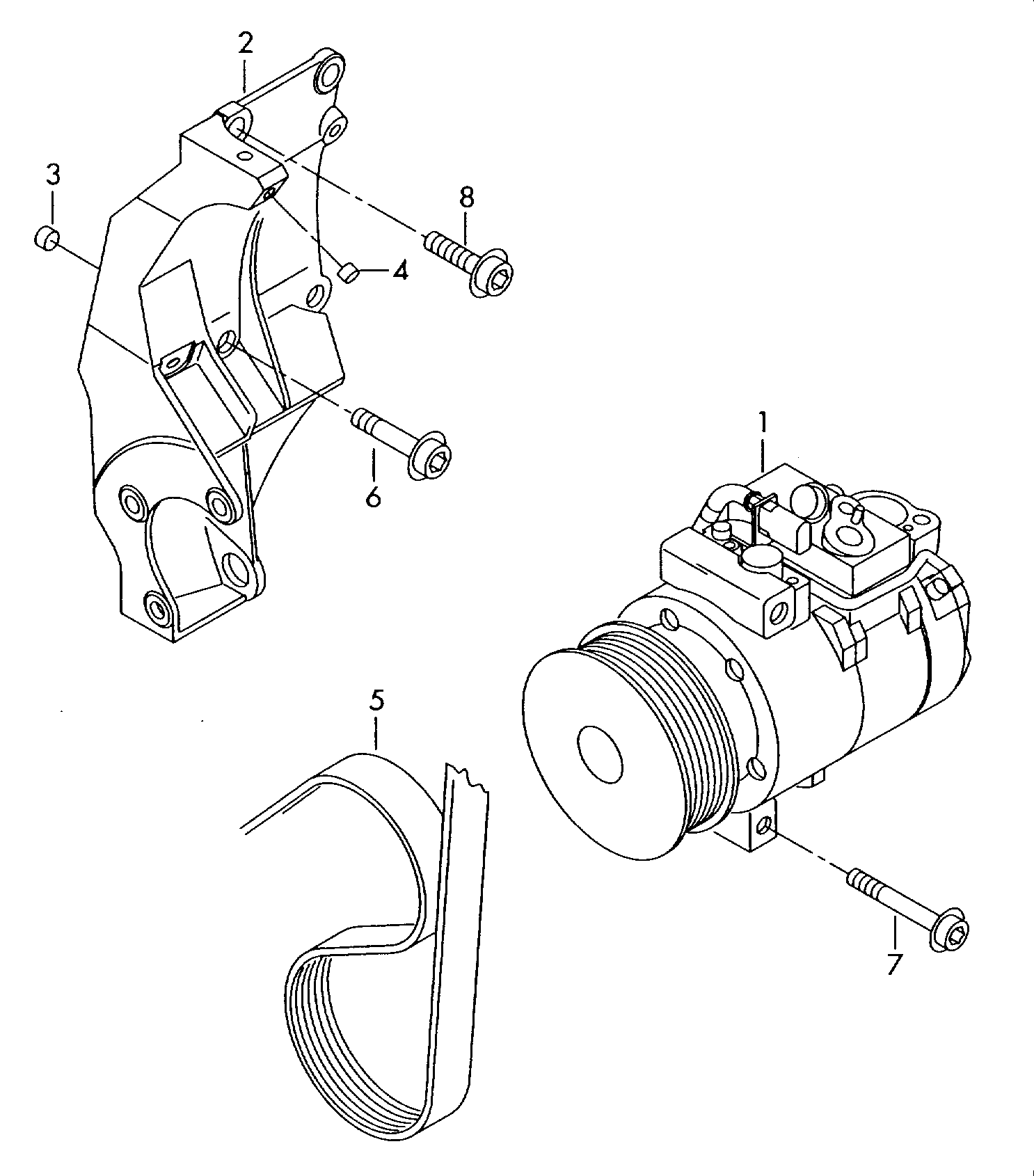 VW 7L6820803H - Kompresors, Gaisa kond. sistēma ps1.lv