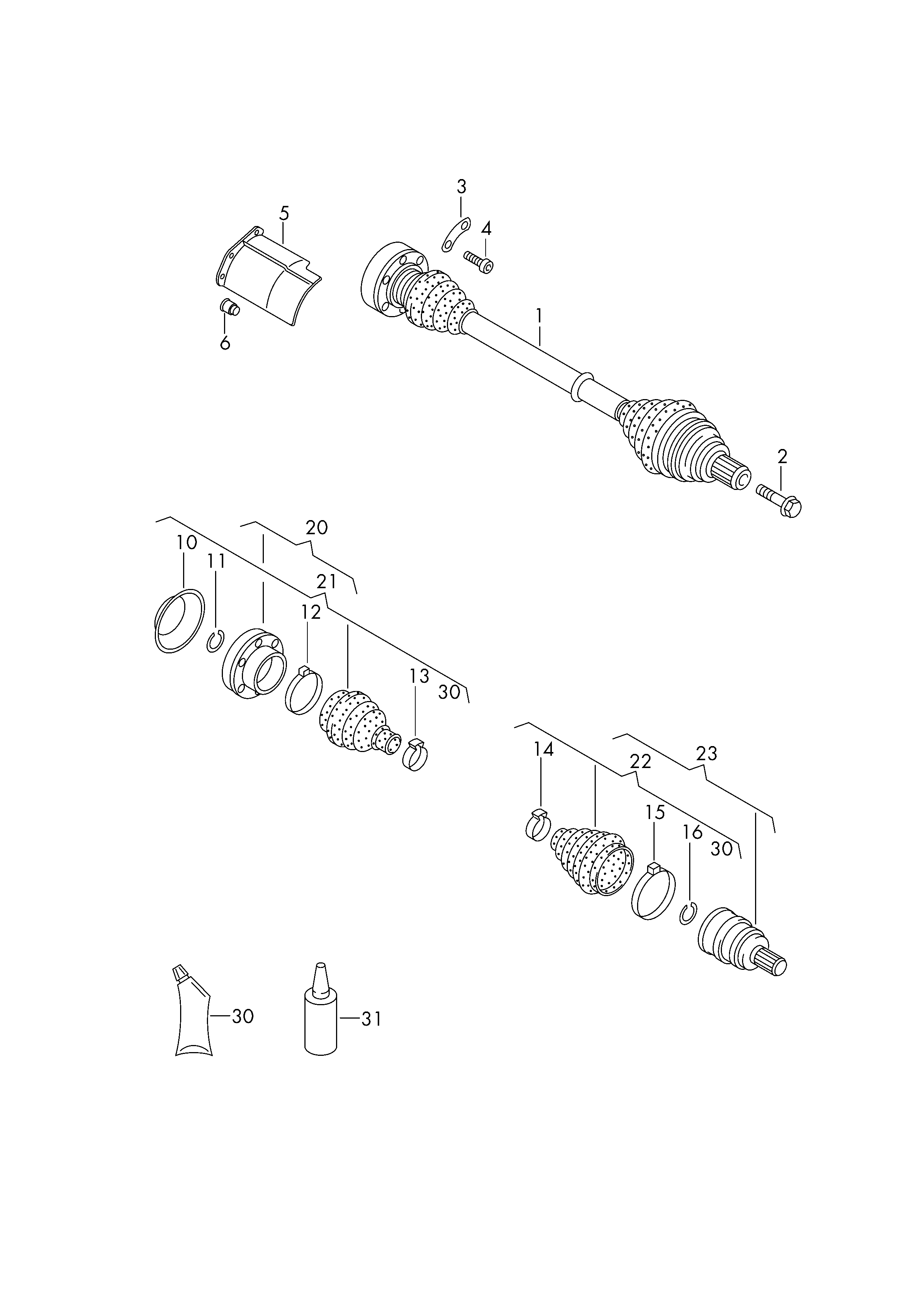 Seat 4H0 498 203 - Putekļusargs, Piedziņas vārpsta ps1.lv