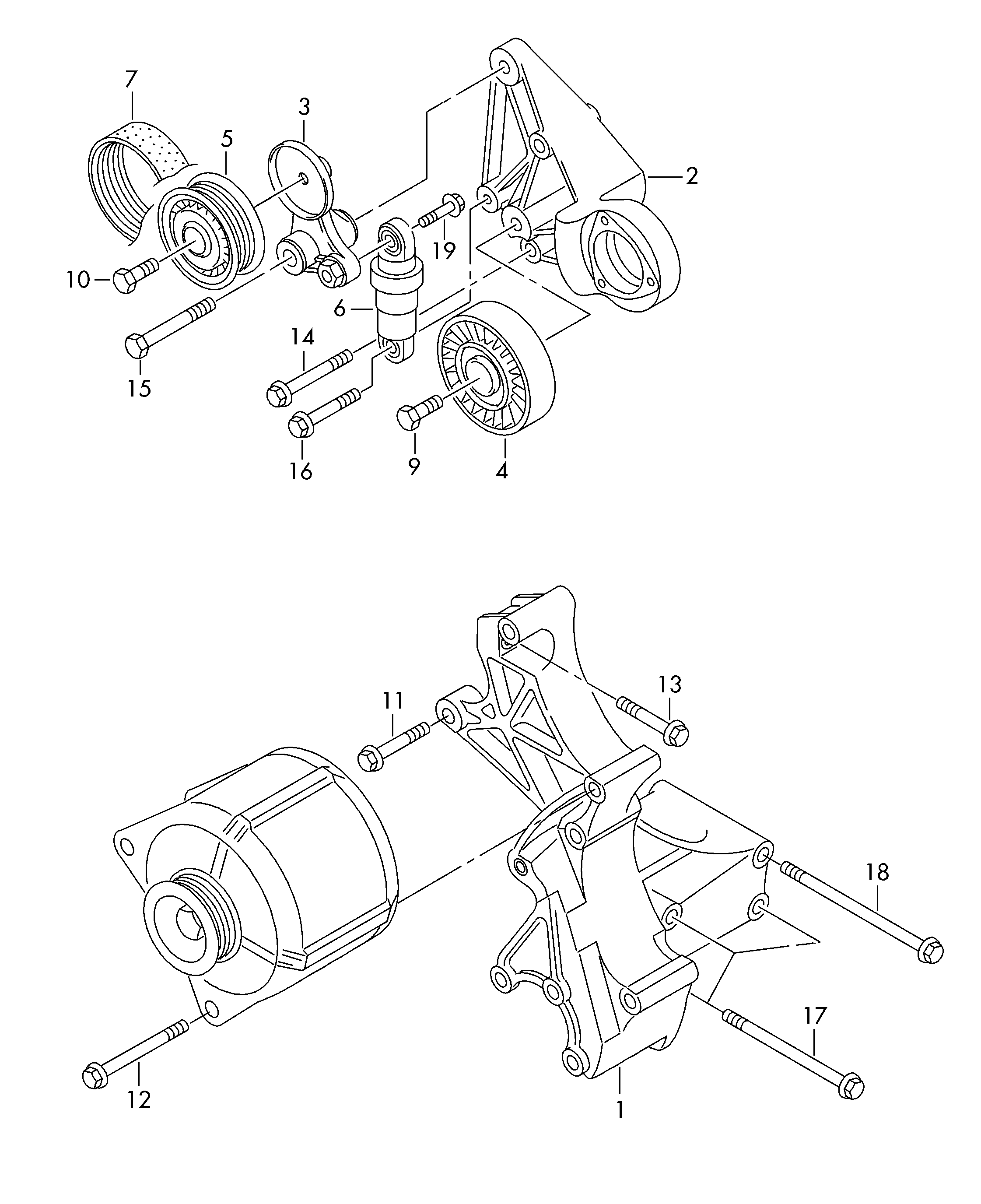 VW 076145278 - Spriegotājrullītis, Gāzu sadales mehānisma piedziņas siksna ps1.lv