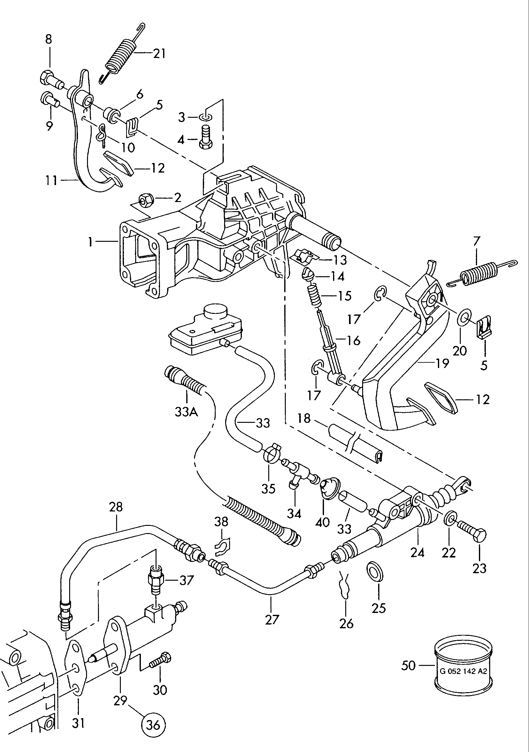 VAG 2D0 721 401 - Galvenais cilindrs, Sajūgs ps1.lv