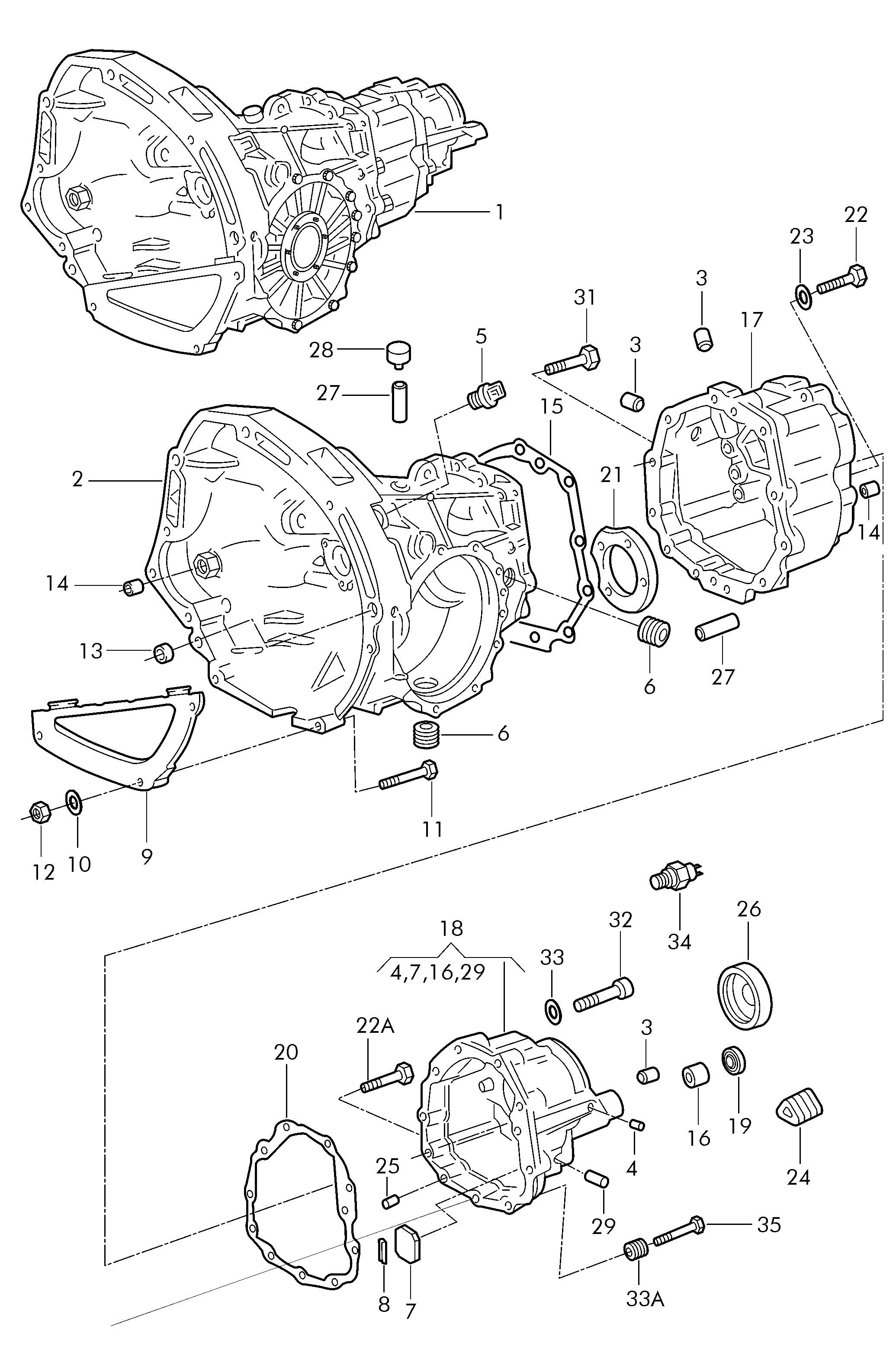 VAG 013301227 - Vārpstas blīvgredzens, Mehāniskā pārnesumkārba ps1.lv